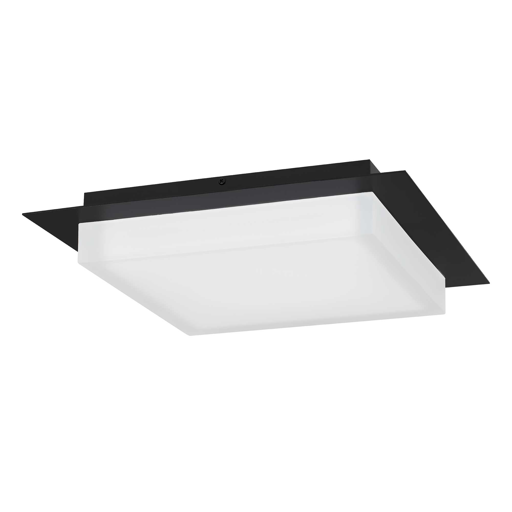 Alteck Foursquare 14-Inch Black 3-CCT LED Outdoor Flush Mount Light - AFM0015-3CCT-W-BK - Product Image 2