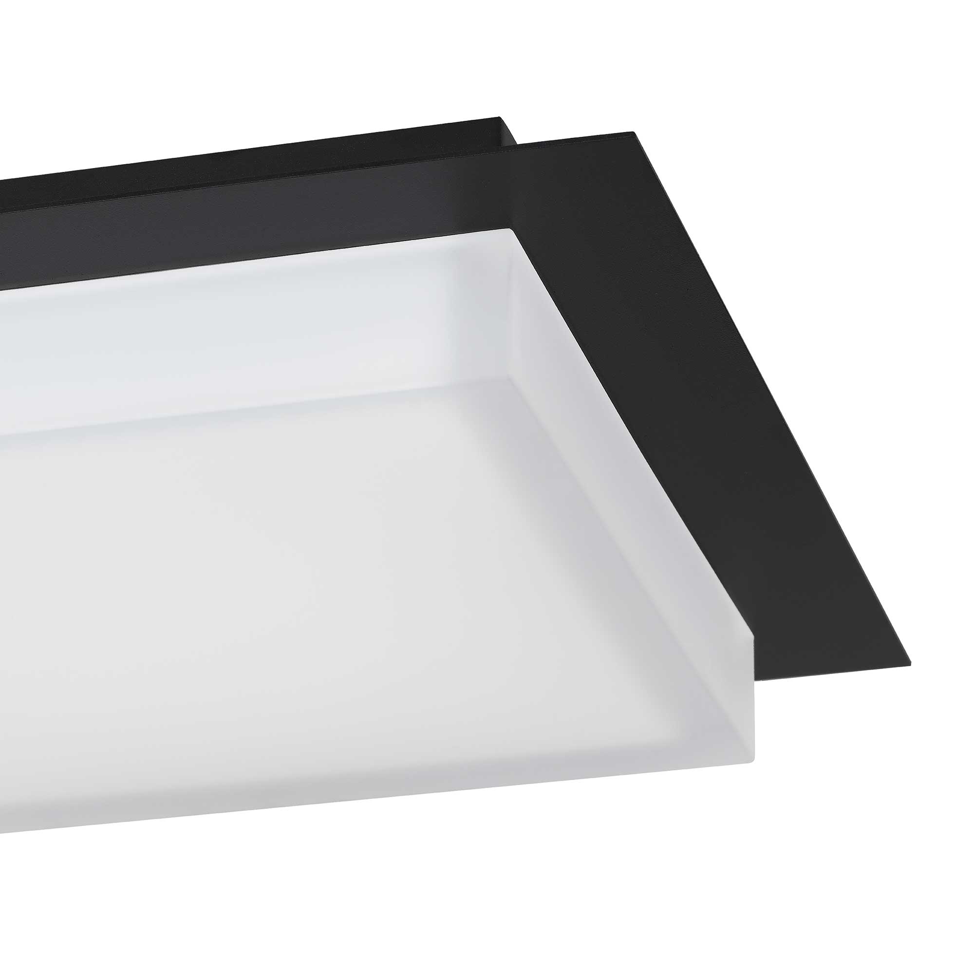 Alteck Foursquare 14-Inch Black 3-CCT LED Outdoor Flush Mount Light - AFM0015-3CCT-W-BK - Product Image 5