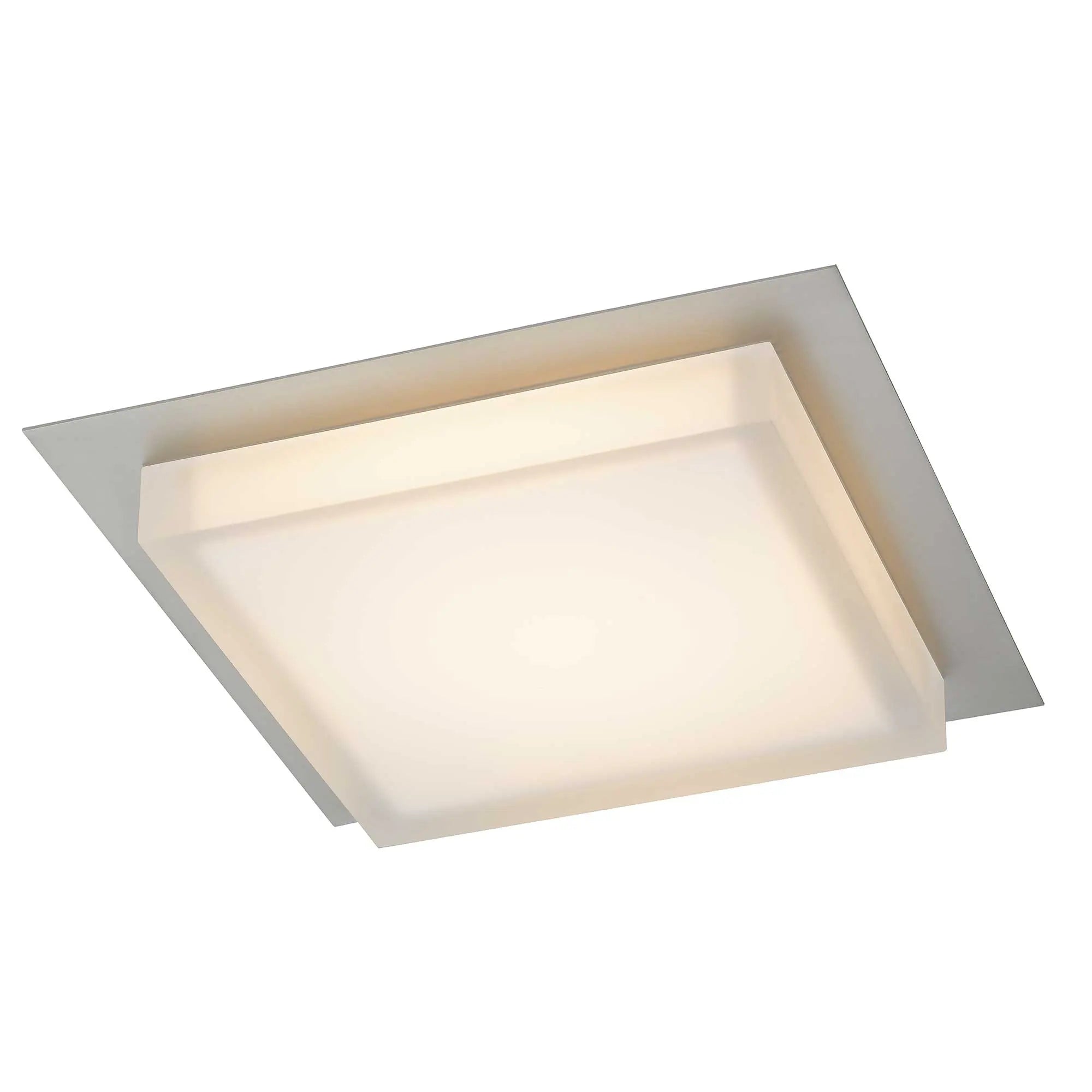 Alteck Foursquare 14-Inch Stainless Steel 3-CCT LED Outdoor Flush Mount Light - AFM0015-3CCT-W-BSS - Product Image 3
