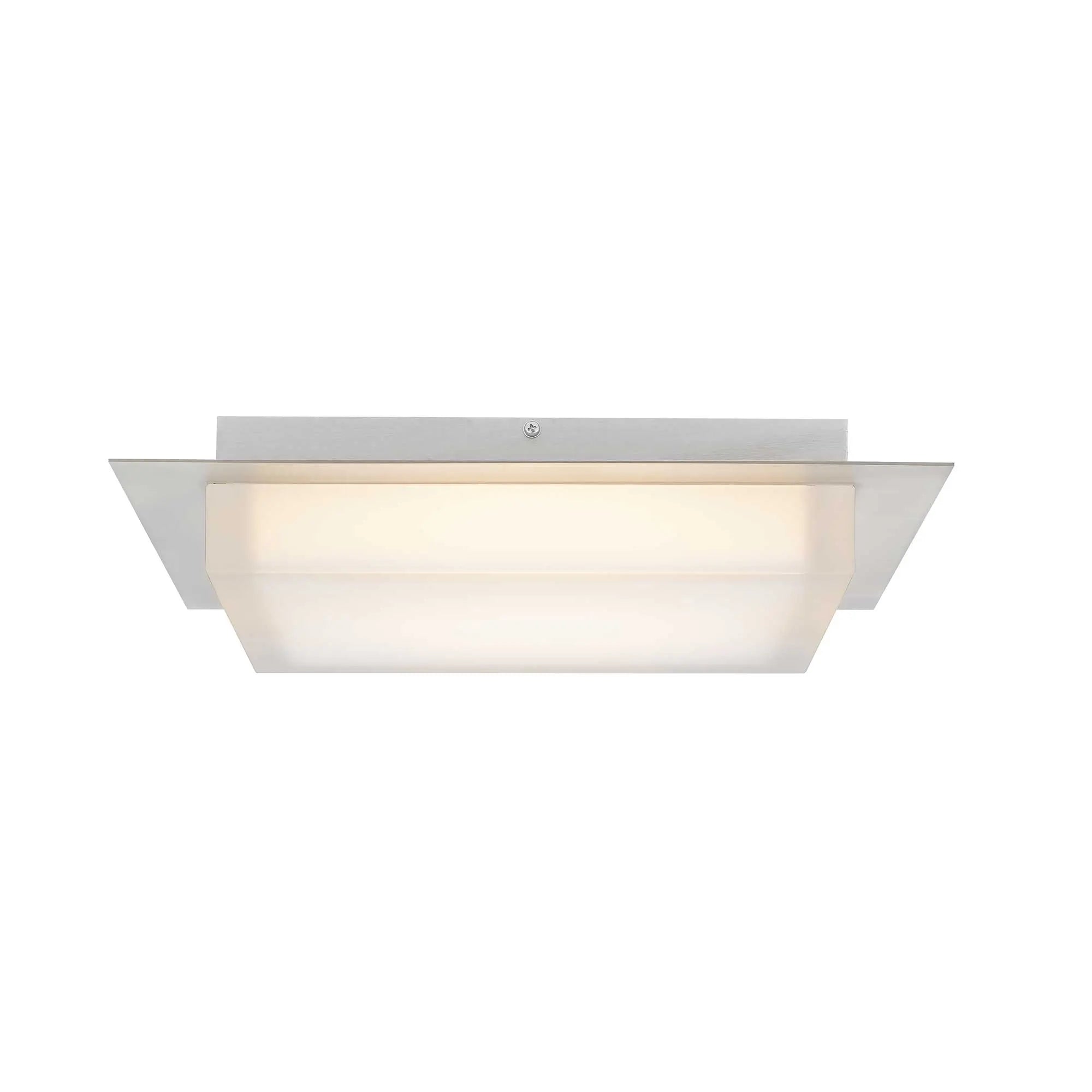 Alteck Foursquare 14-Inch Stainless Steel 3-CCT LED Outdoor Flush Mount Light - AFM0015-3CCT-W-BSS - Product Image 4