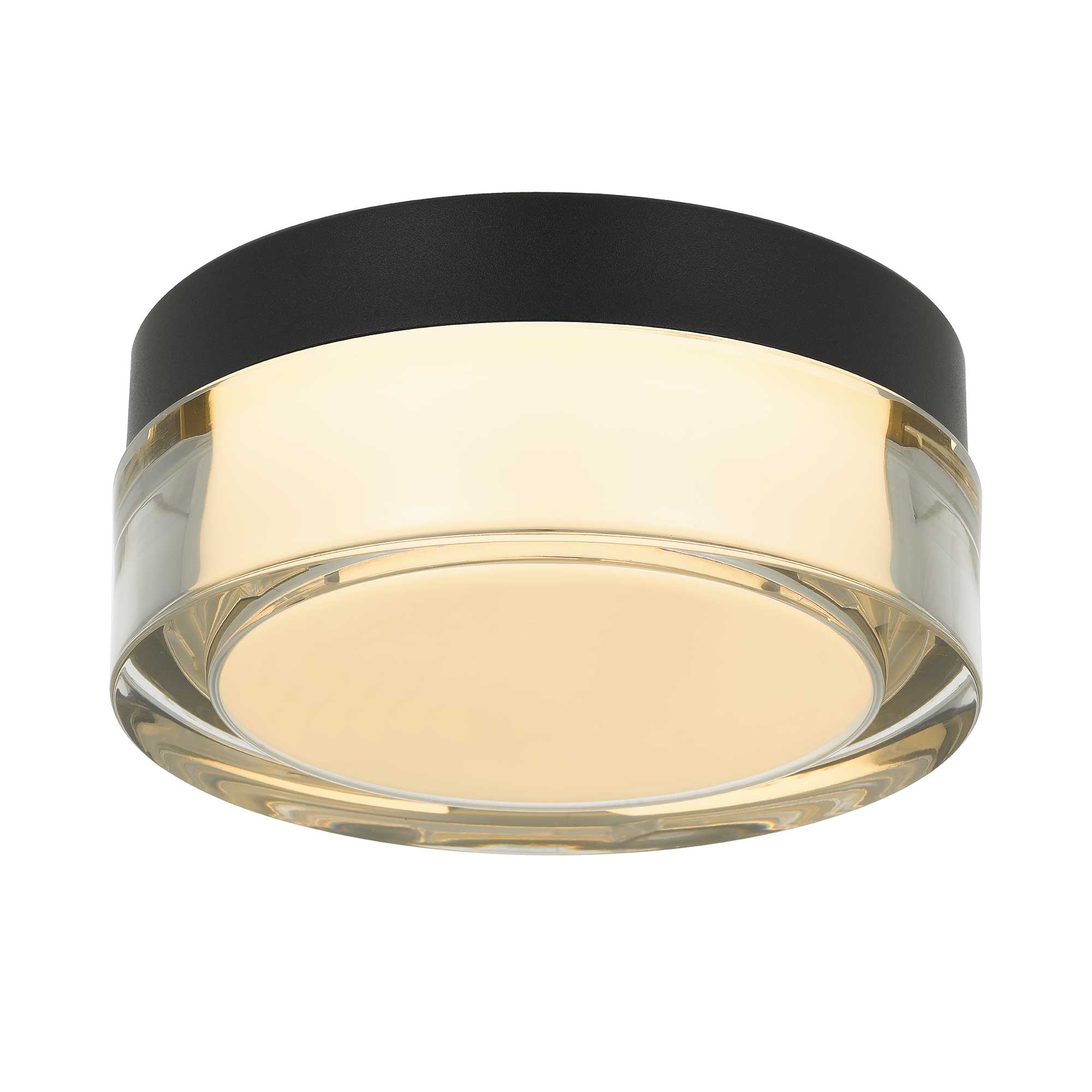 Alteck Sunspot 6-Inch Black 3-CCT LED Outdoor Flush Mount Light - AFM0016-3CCT-W-BK