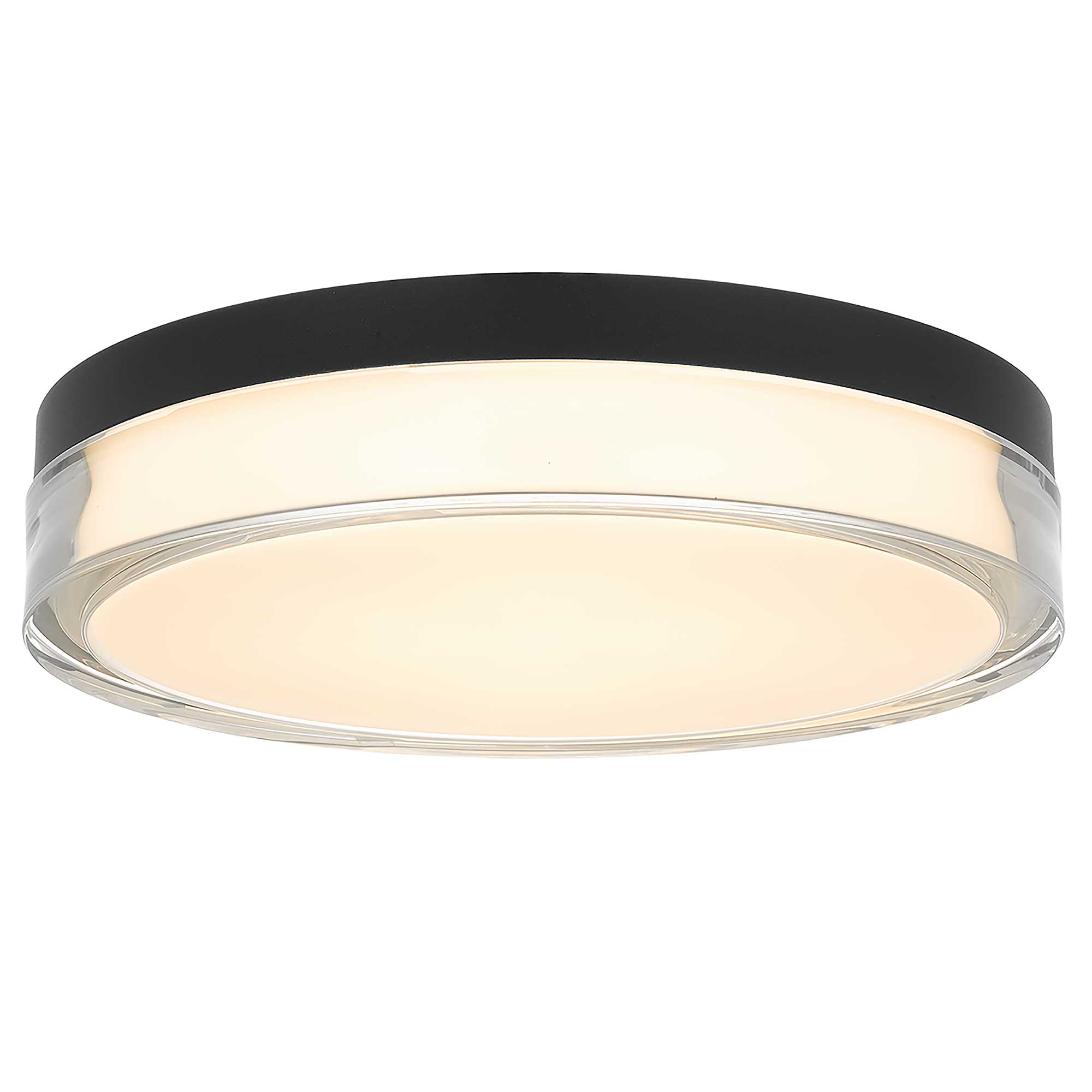 Alteck Sunspot 12-Inch Black 3-CCT LED Outdoor Flush Mount Light - AFM0018-3CCT-W-BK