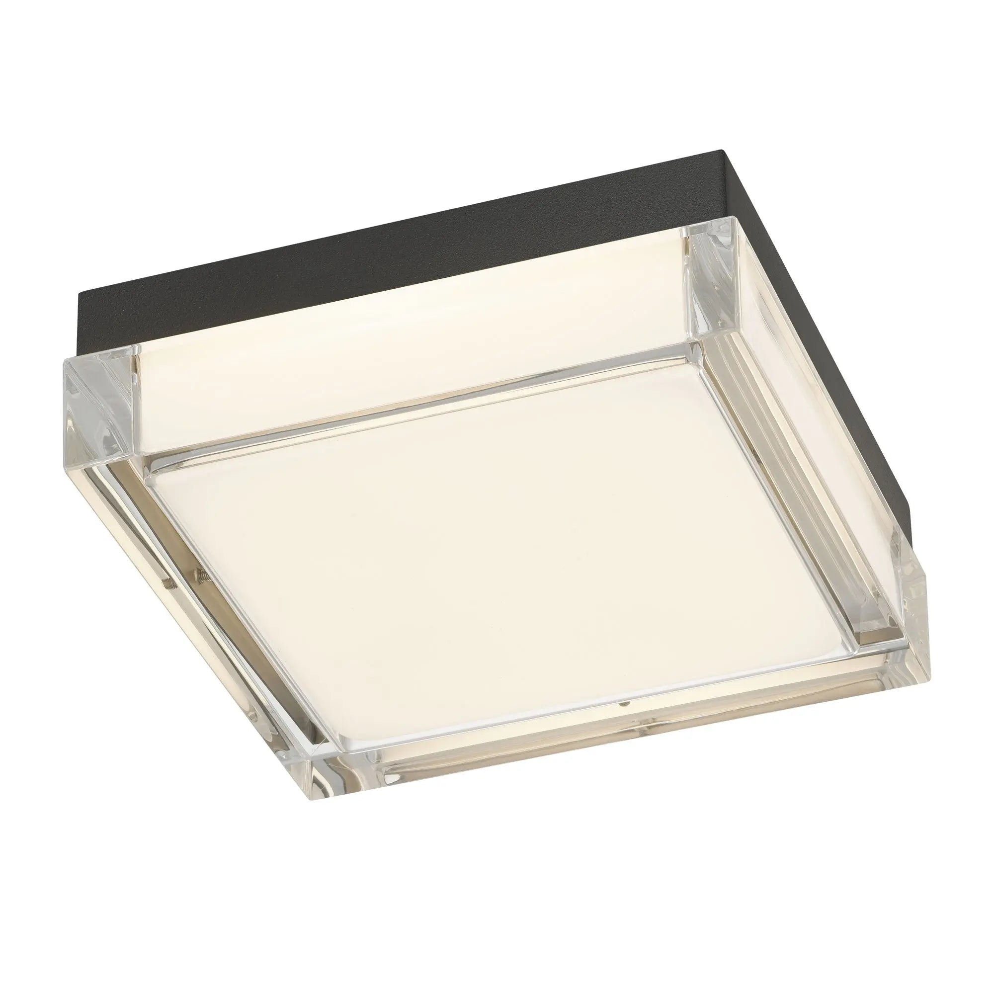 Alteck Box 8-Inch Black 3-CCT LED Outdoor Flush Mount Light - AFM0020-3CCT-W-BK - Product Image 3