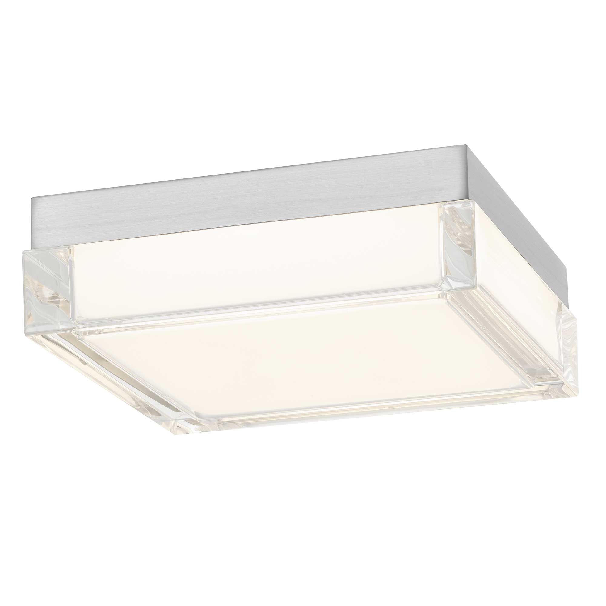 Alteck Box 8-Inch Stainless Steel 3-CCT LED Outdoor Flush Mount Light - AFM0020-3CCT-W-BSS