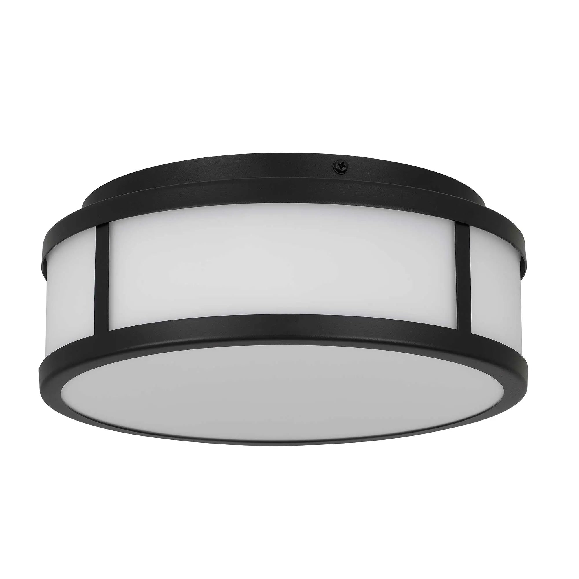 Alteck Panel Round 10.25-Inch Black 3-CCT LED Outdoor Flush Mount Light - AFM0022-3CCT-W-BK - Product Image 2