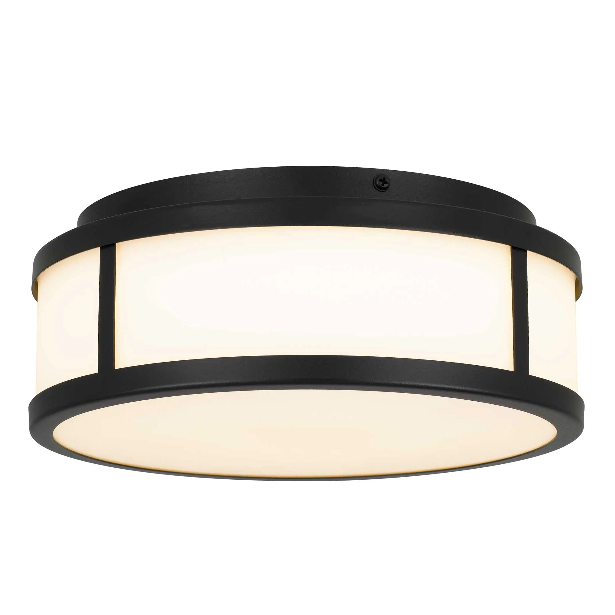 Alteck Panel Round 10.25-Inch Black 3-CCT LED Outdoor Flush Mount Light - AFM0022-3CCT-W-BK - Product Image 5