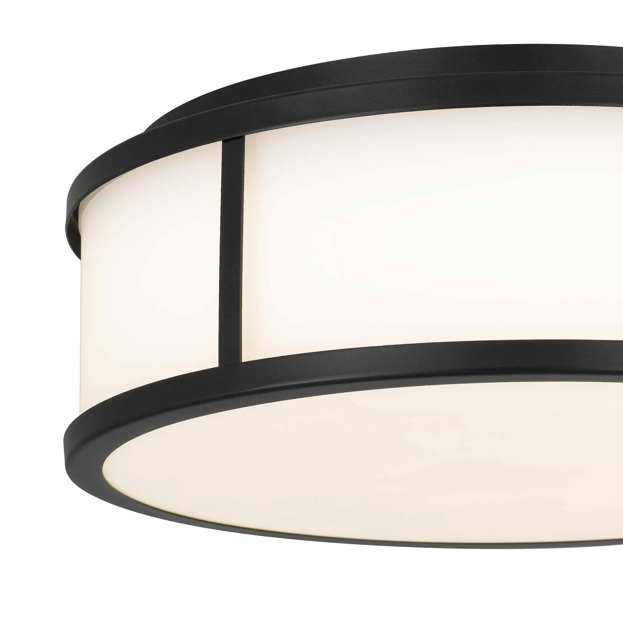 Alteck Panel Round 14-Inch Black 3-CCT LED Outdoor Flush Mount Light - AFM0023-3CCT-W-BK - Product Image 5