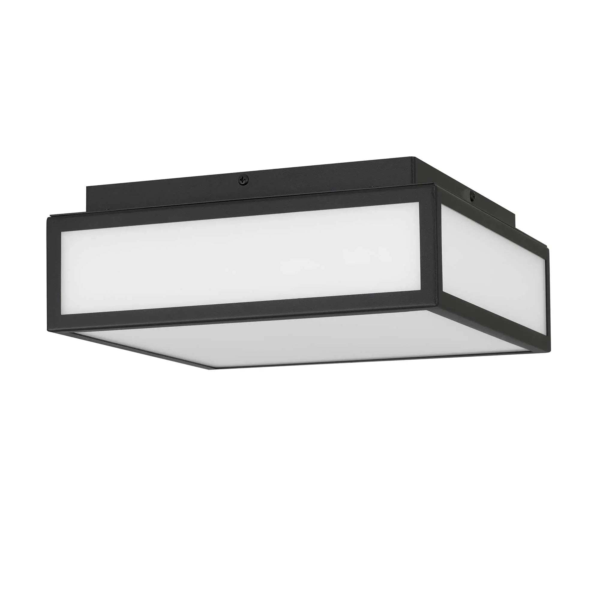 Alteck Panel Square 10-Inch Black 3-CCT LED Outdoor Flush Mount Light - AFM0024-3CCT-W-BK - Product Image 2