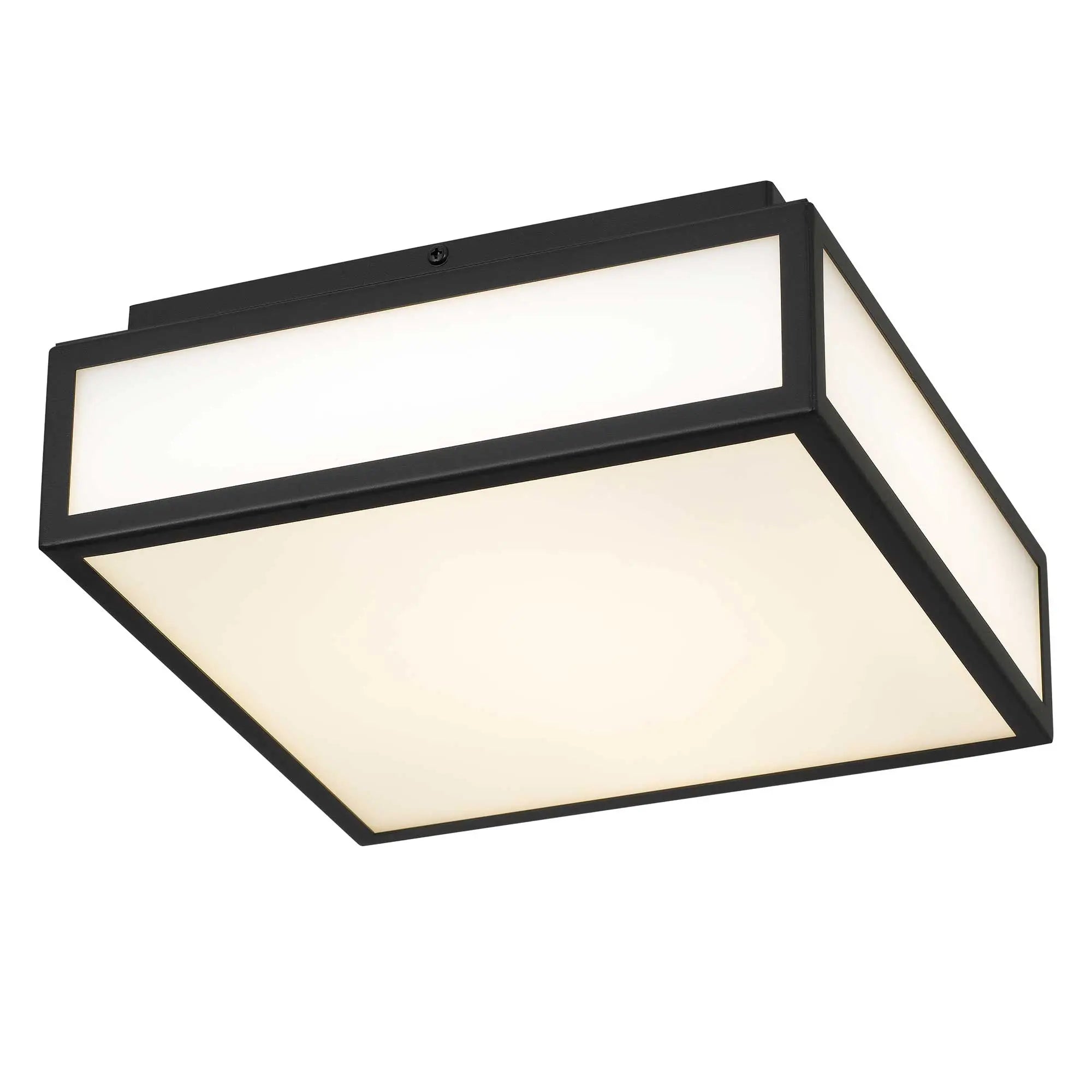 Alteck Panel Square 10-Inch Black 3-CCT LED Outdoor Flush Mount Light - AFM0024-3CCT-W-BK - Product Image 3