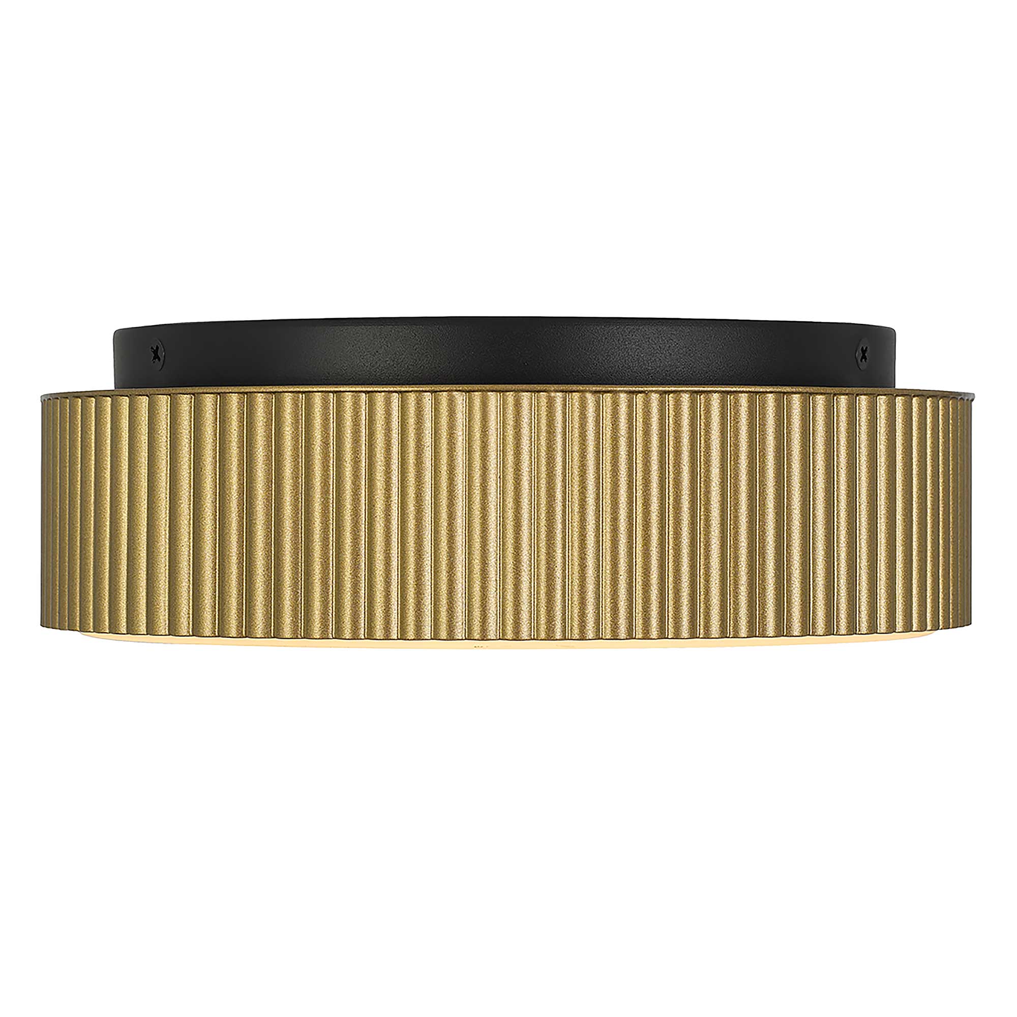 Alteck CHANNEL 9-Inch Black LED Outdoor Flush Mount Light - AFM0064-5CCT-W-BK/PB - Product Image 3