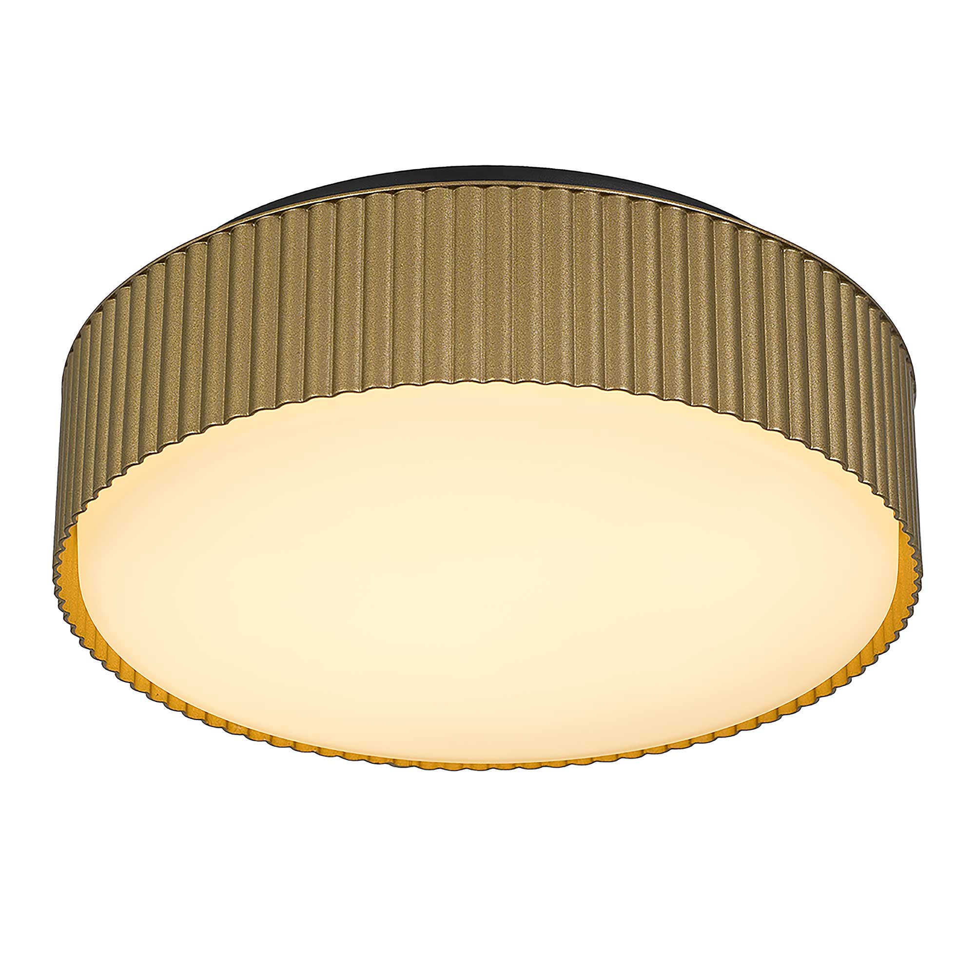 Alteck CHANNEL 9-Inch Black LED Outdoor Flush Mount Light - AFM0064-5CCT-W-BK/PB - Product Image 4