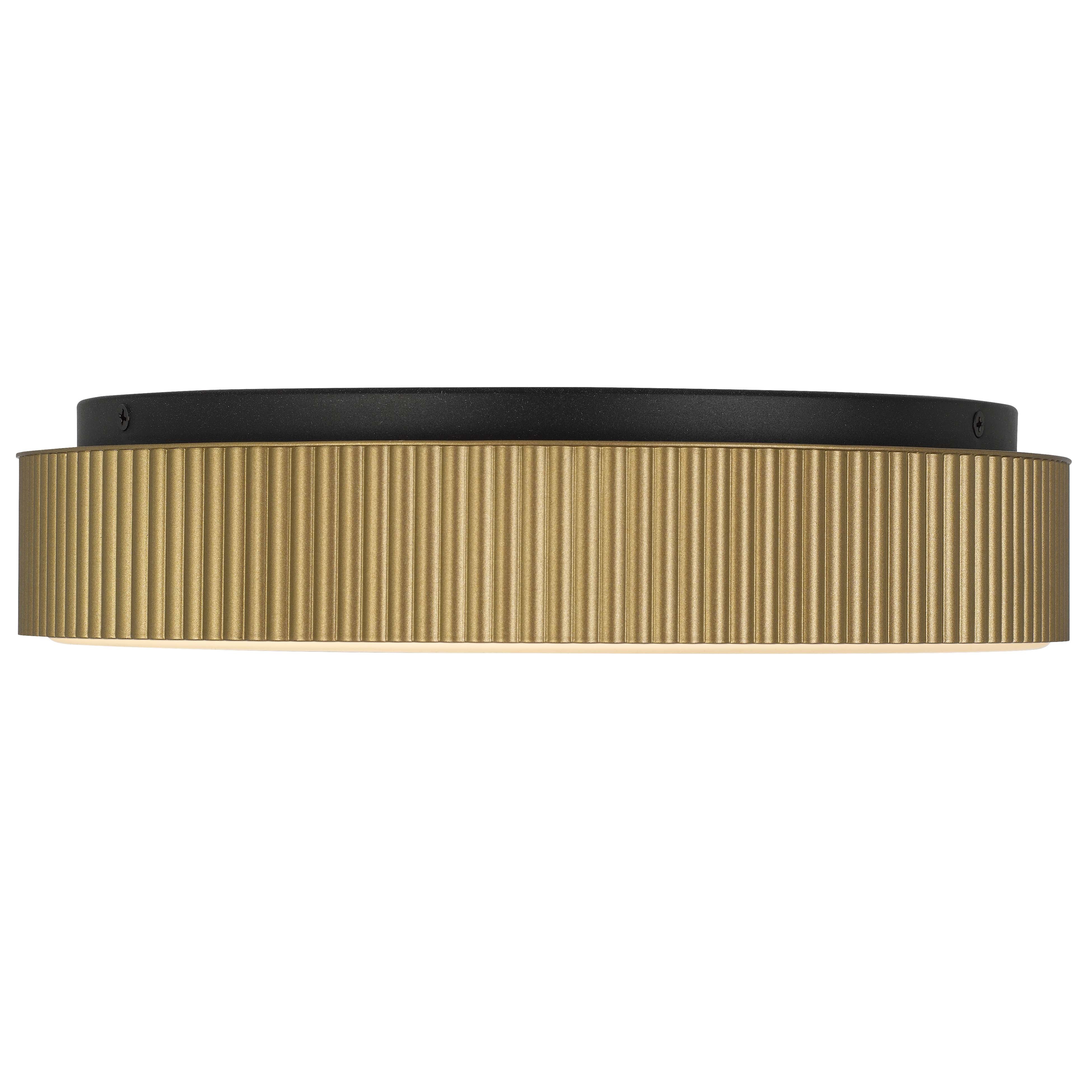 Alteck CHANNEL 13-Inch Black LED Outdoor Flush Mount Light - AFM0065-5CCT-W-BK/PB - Product Image 3