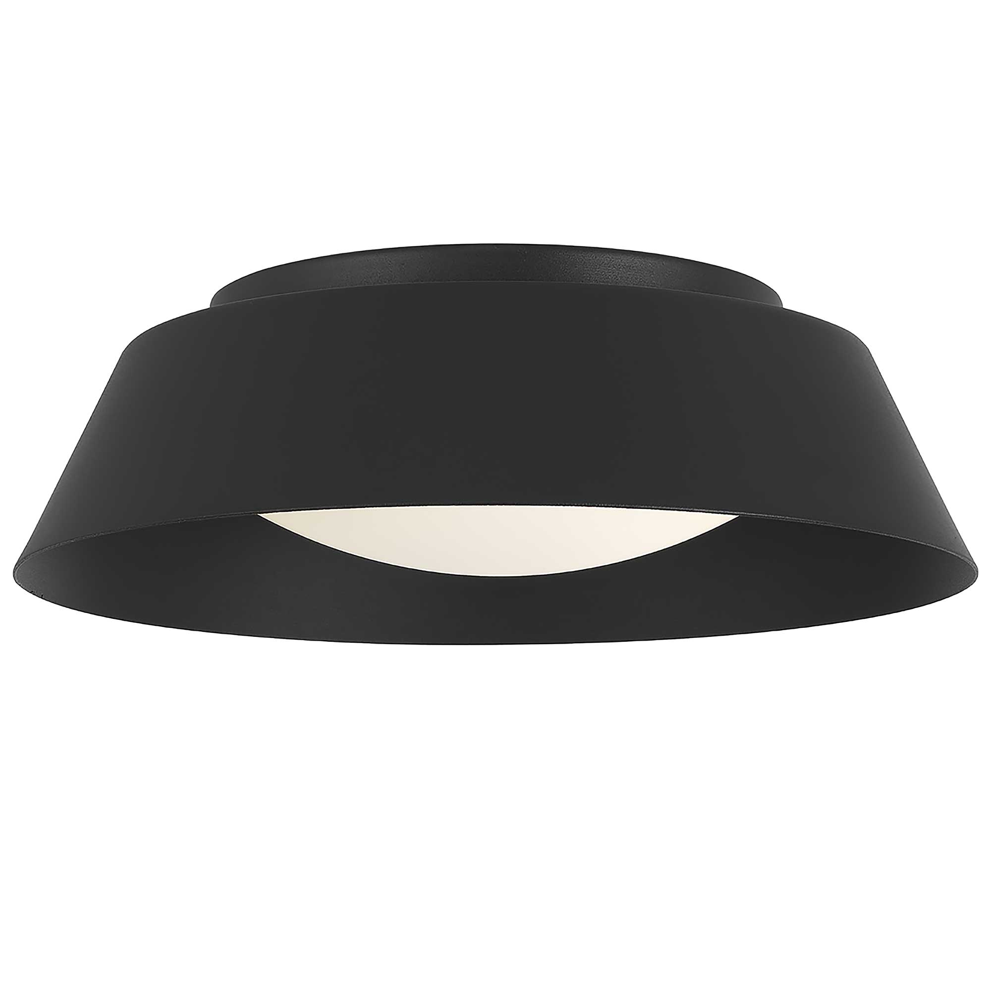 Alteck Pez 11-Inch Black LED Outdoor Flush Mount Light - AFM0066-5CCT-W-BK