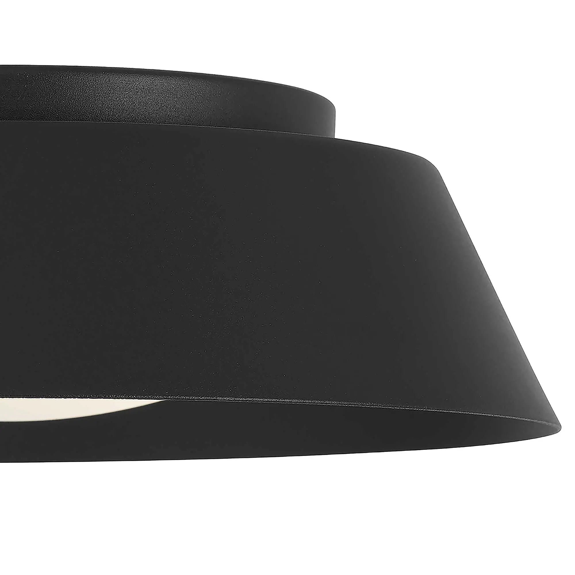 Alteck Pez 11-Inch Black LED Outdoor Flush Mount Light - AFM0066-5CCT-W-BK - Product Image 5