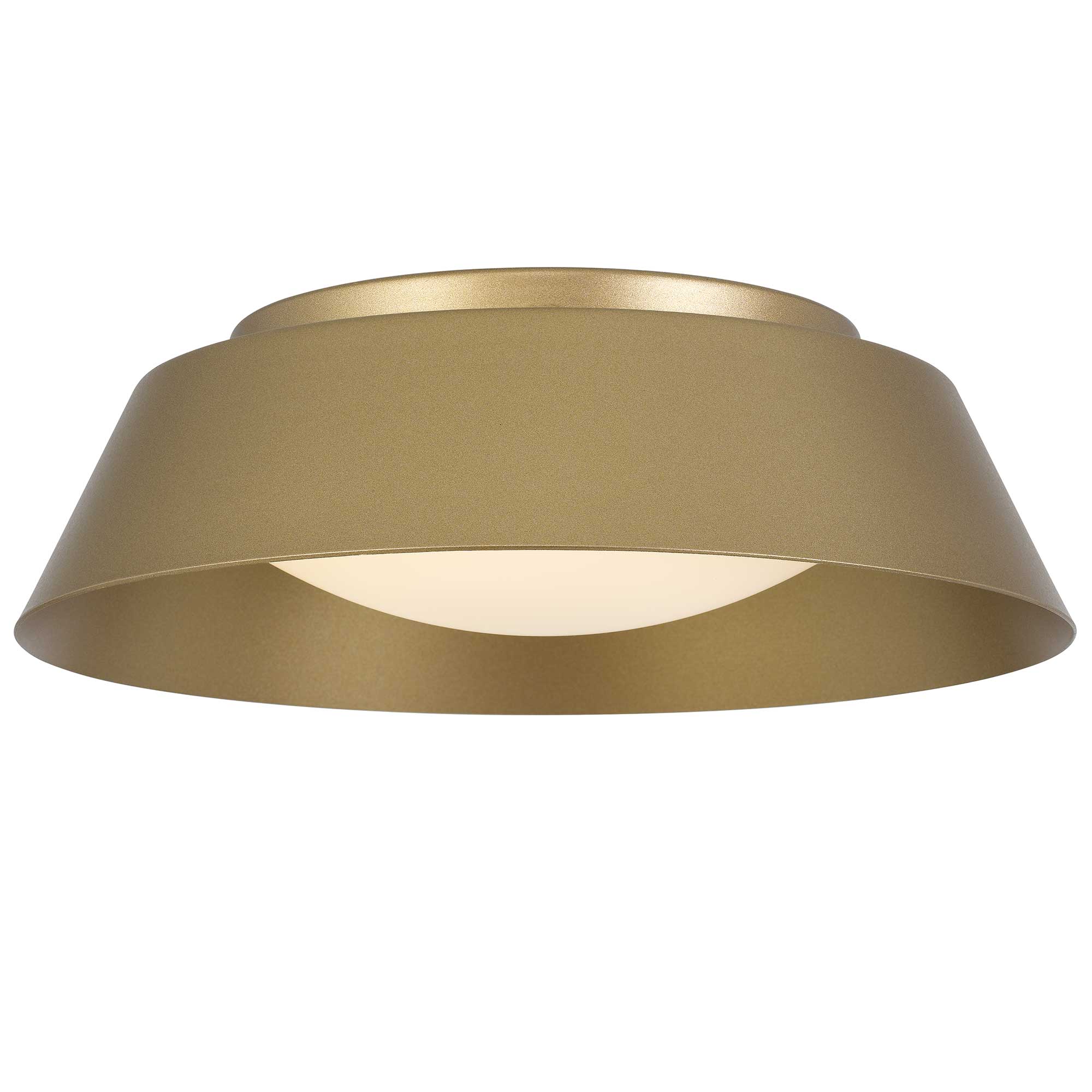 Alteck Pez 11-Inch Painted Brass LED Outdoor Flush Mount Light - AFM0066-5CCT-W-PB