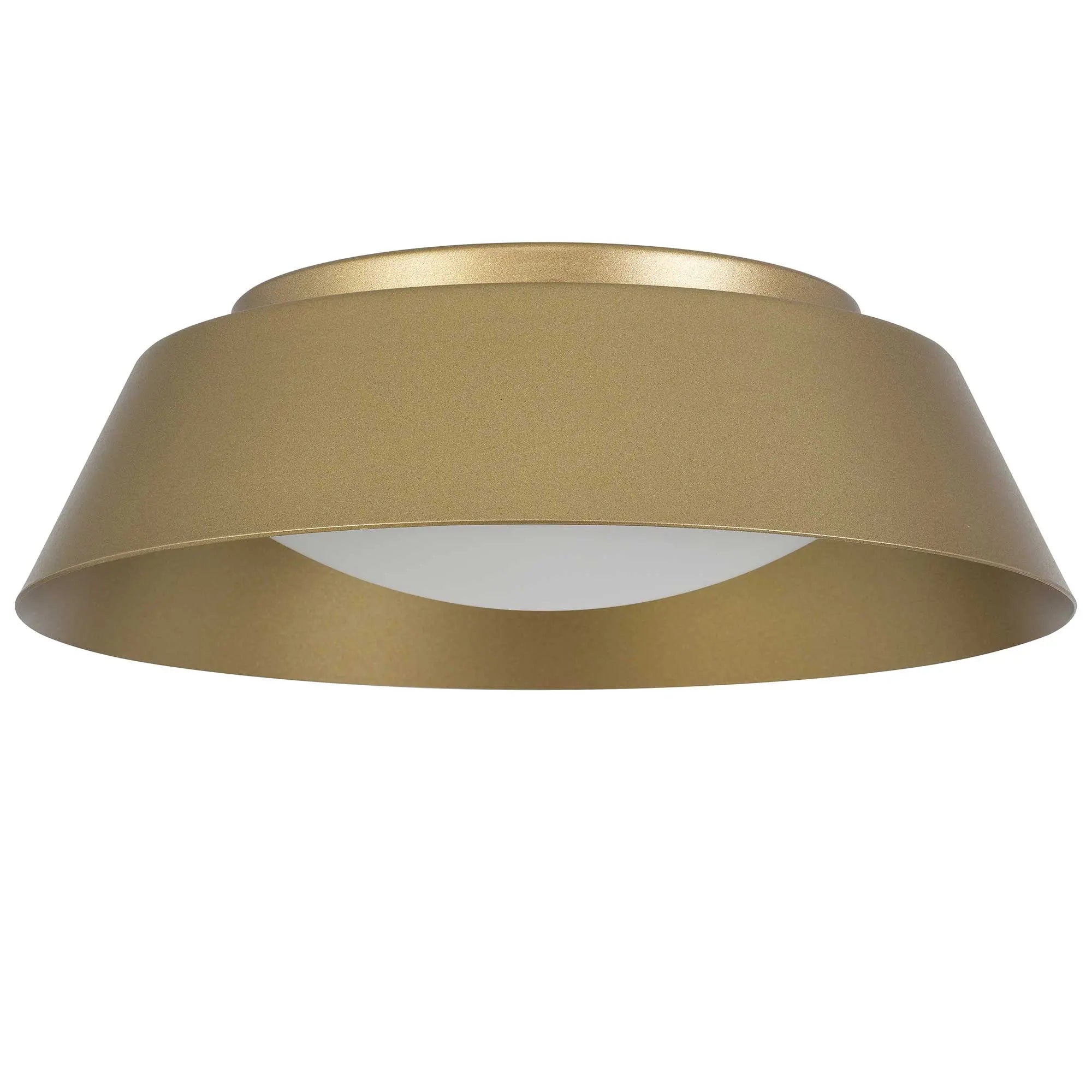 Alteck Pez 11-Inch Painted Brass LED Outdoor Flush Mount Light - AFM0066-5CCT-W-PB - Product Image 2