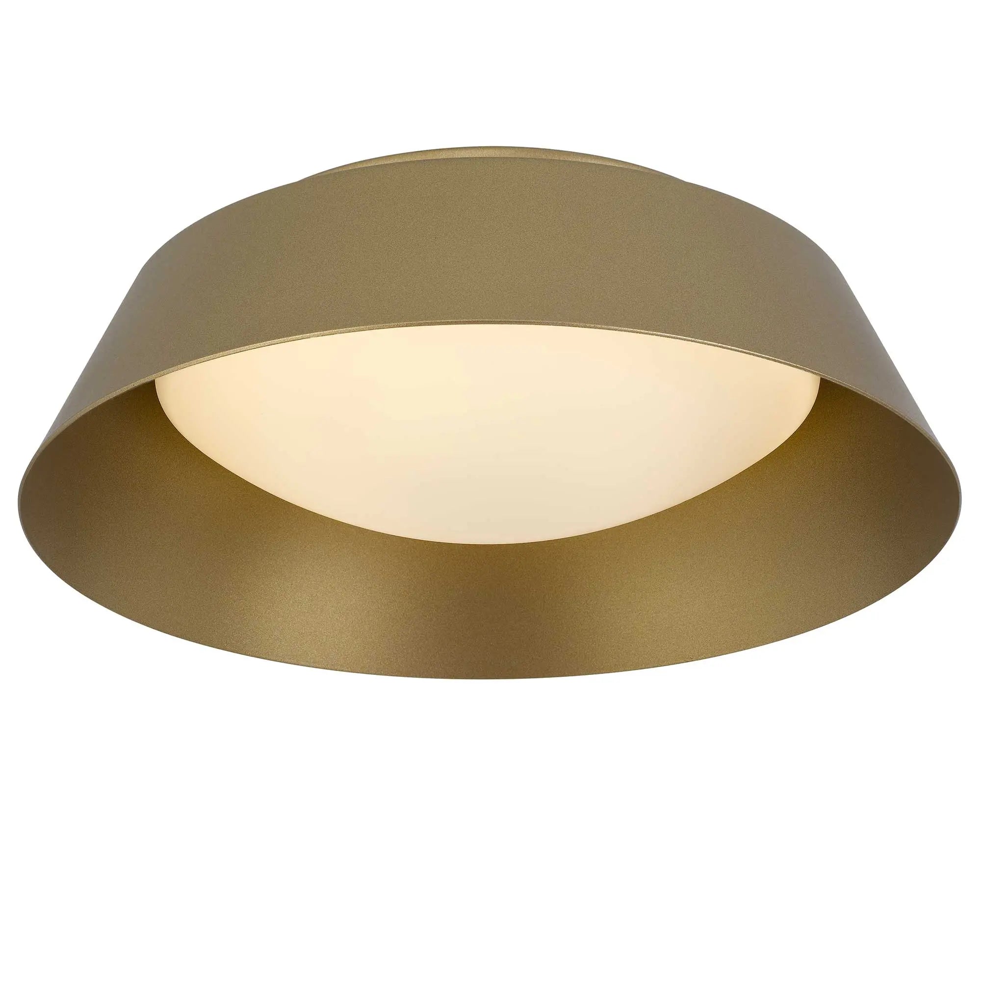 Alteck Pez 11-Inch Painted Brass LED Outdoor Flush Mount Light - AFM0066-5CCT-W-PB - Product Image 4