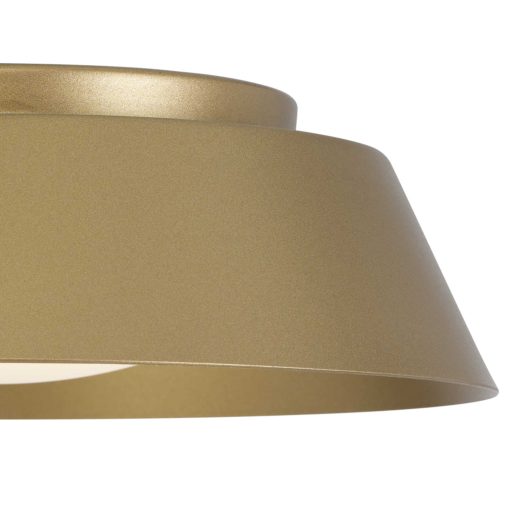 Alteck Pez 11-Inch Painted Brass LED Outdoor Flush Mount Light - AFM0066-5CCT-W-PB - Product Image 5