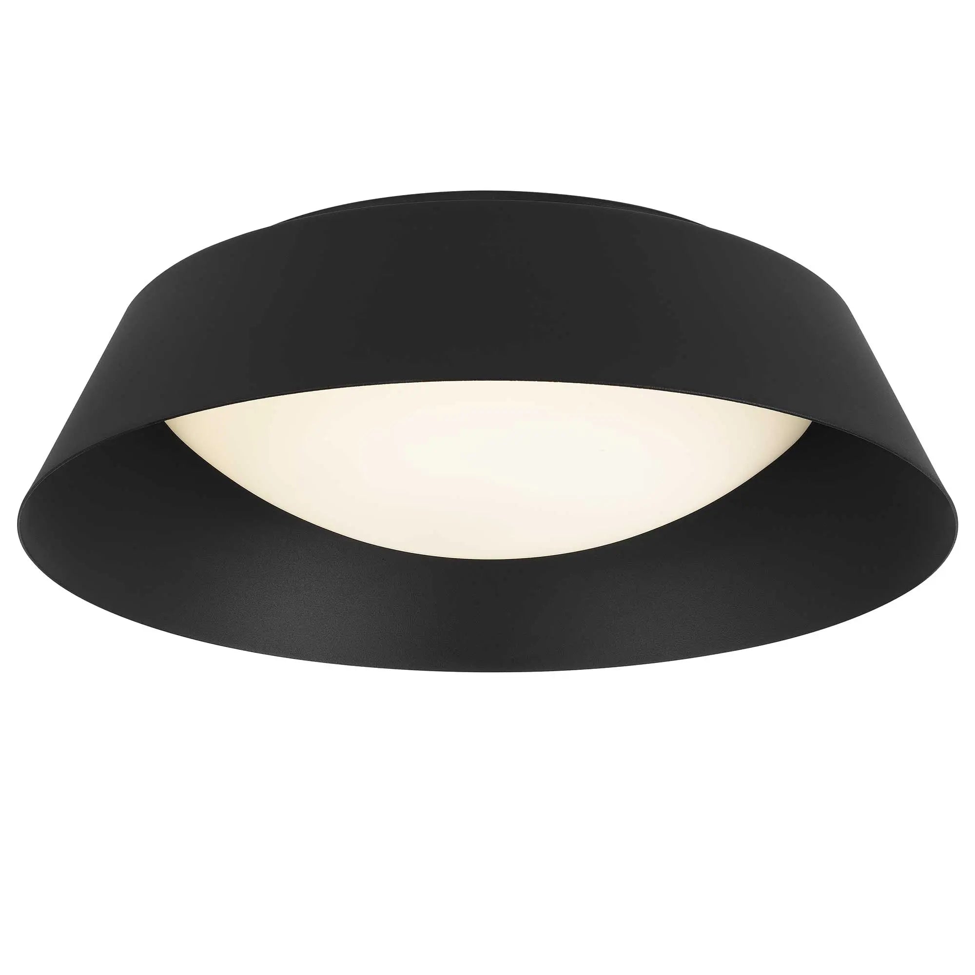 Alteck Pez 15-Inch Black LED Outdoor Flush Mount Light - AFM0067-5CCT-W-BK - Product Image 4