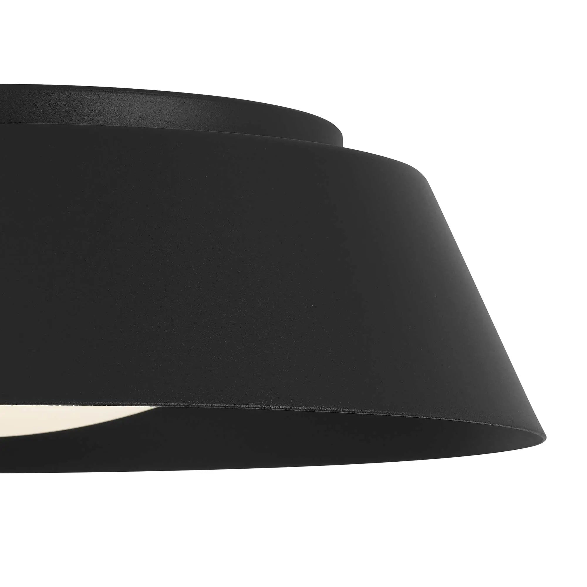 Alteck Pez 15-Inch Black LED Outdoor Flush Mount Light - AFM0067-5CCT-W-BK - Product Image 5