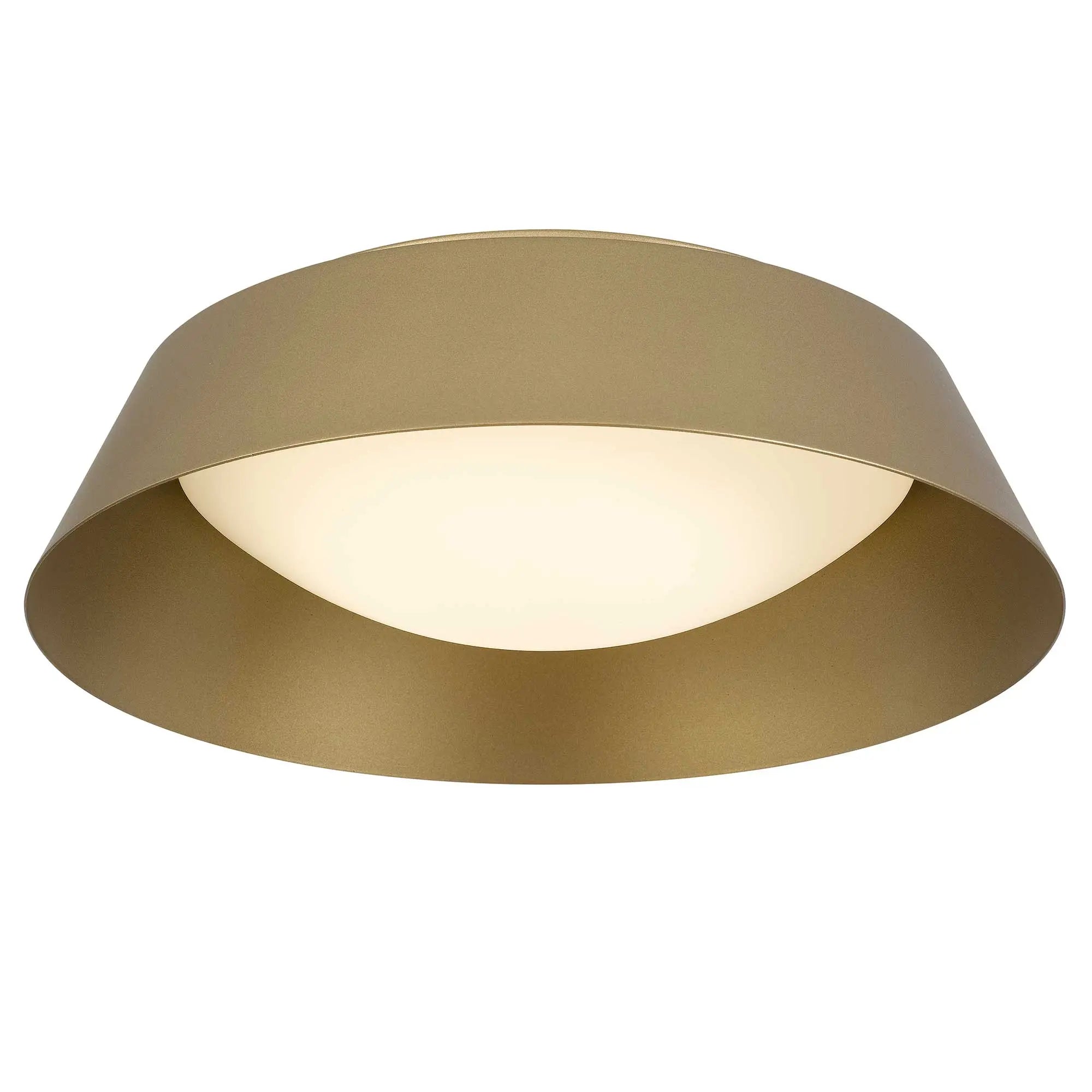 Alteck Pez 15-Inch Painted Brass LED Outdoor Flush Mount Light - AFM0067-5CCT-W-PB - Product Image 4