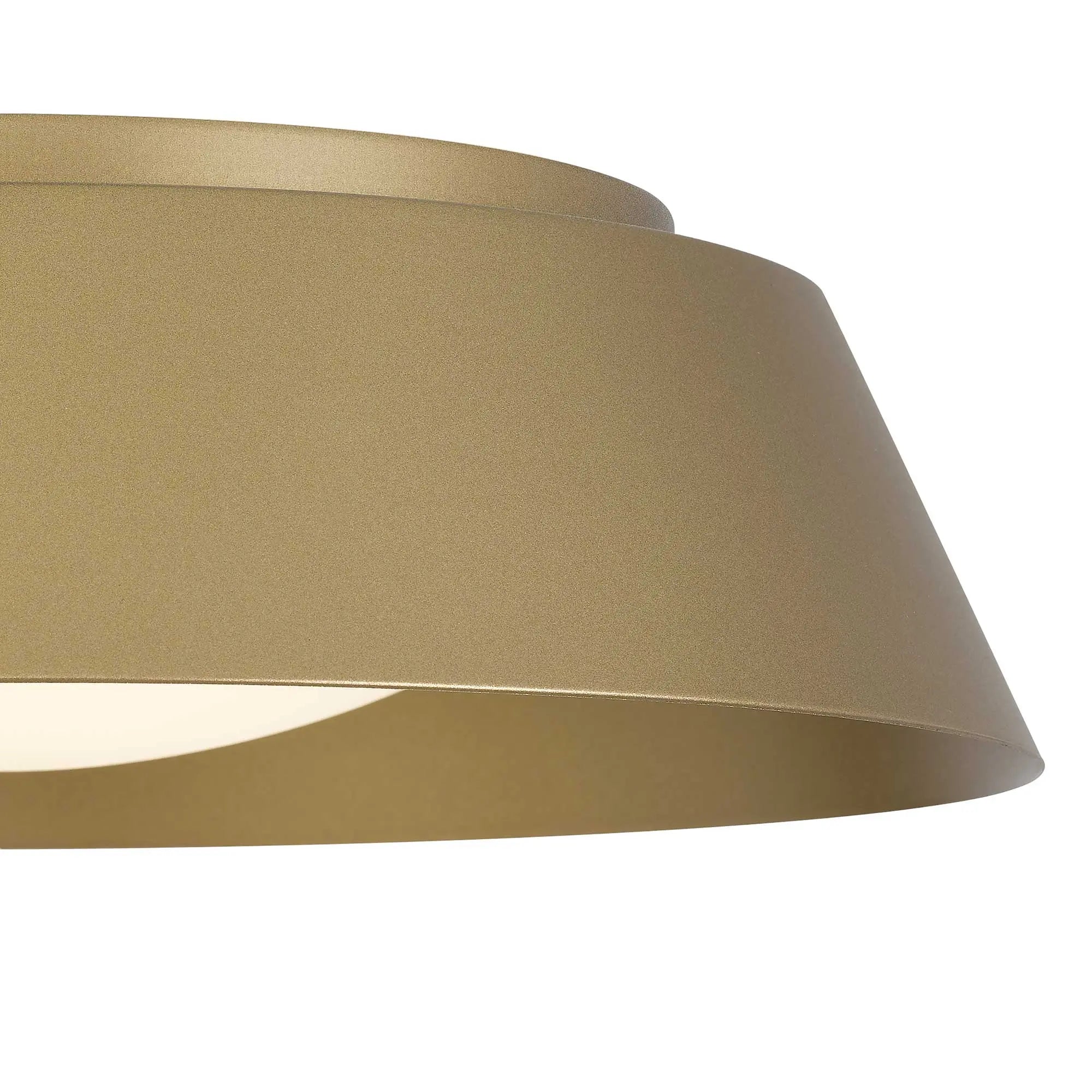Alteck Pez 15-Inch Painted Brass LED Outdoor Flush Mount Light - AFM0067-5CCT-W-PB - Product Image 5