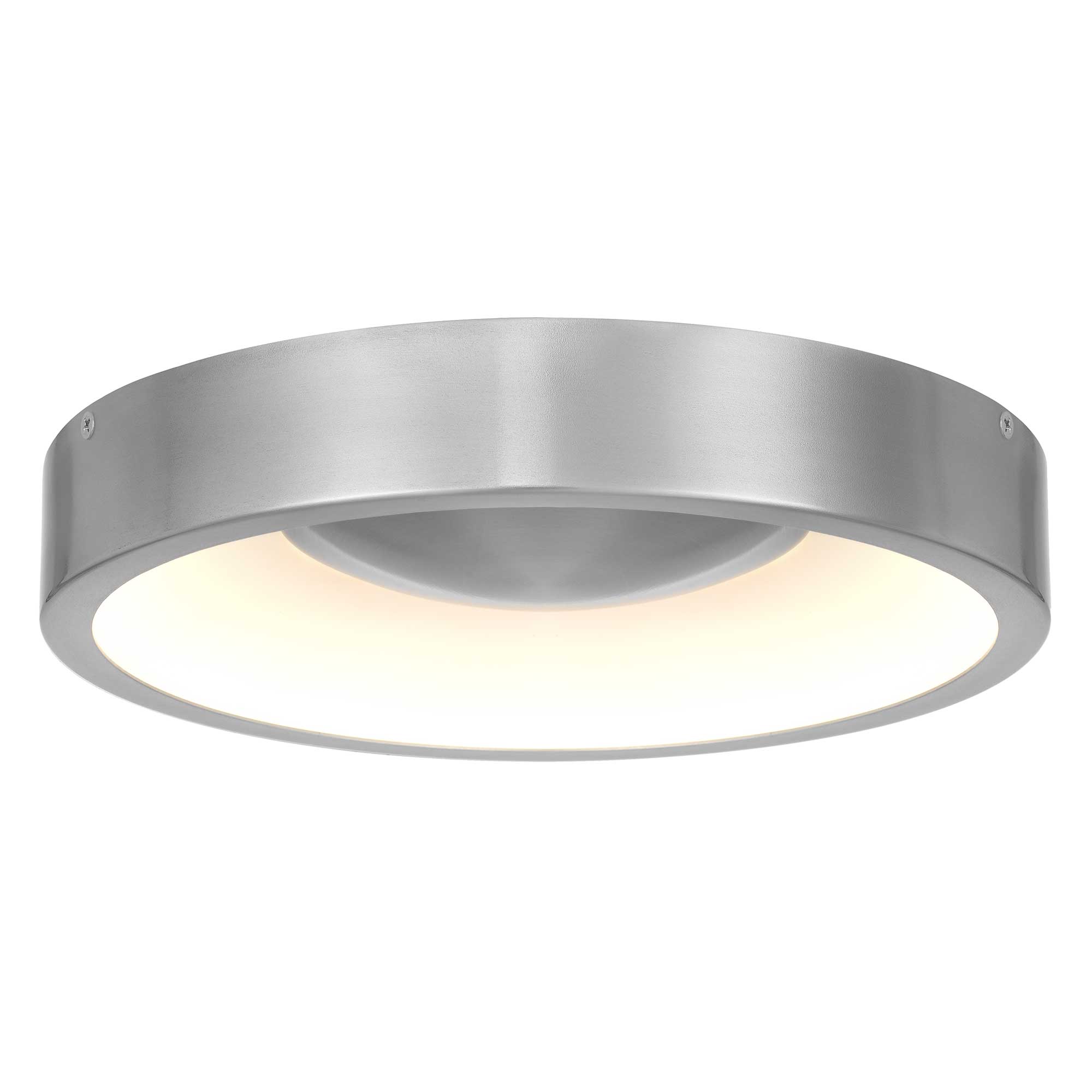 Alteck Stellar 11-Inch Brushed Aluminum LED Outdoor Flush Mount Light - AFM0068-5CCT-W-BA