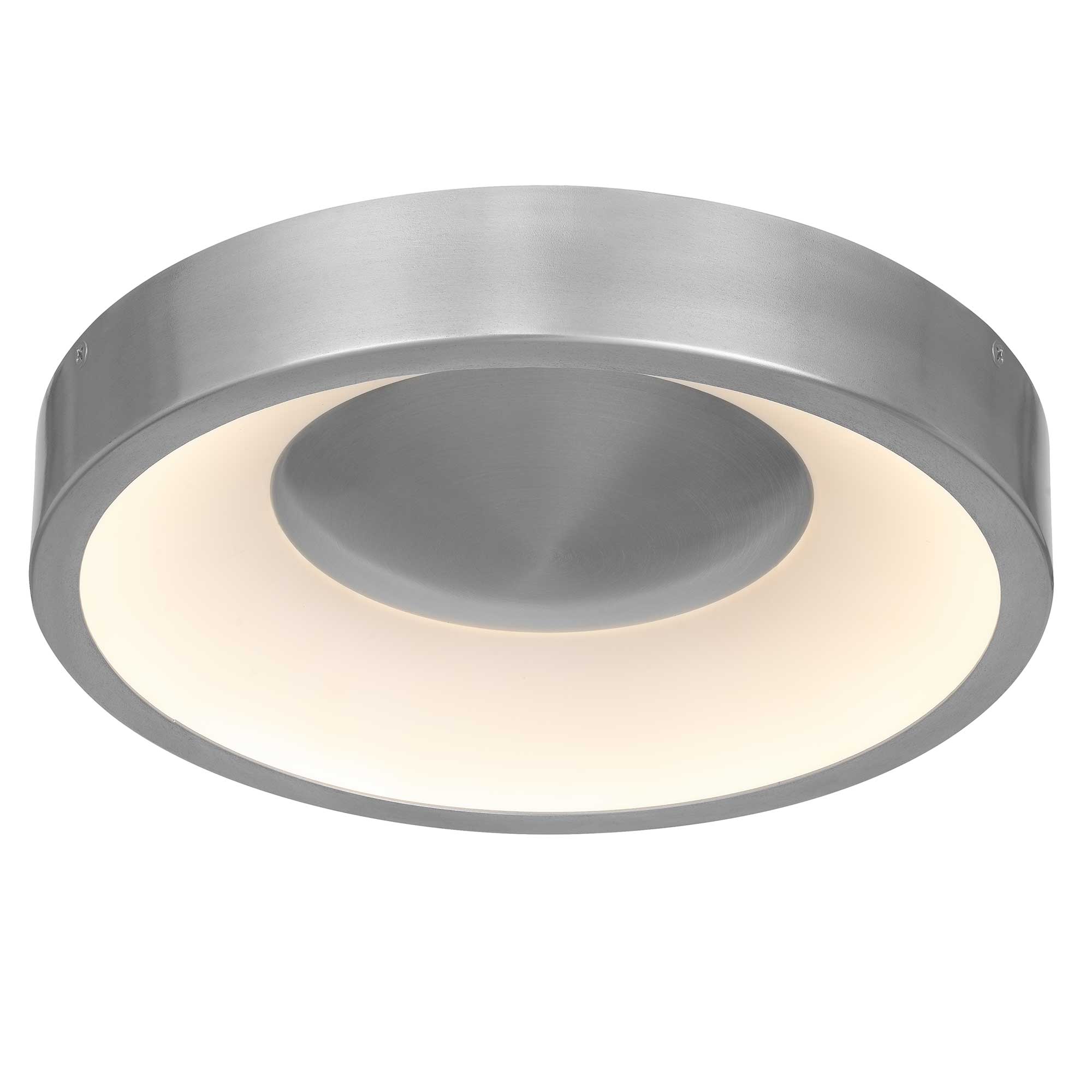 Alteck Stellar 11-Inch Brushed Aluminum LED Outdoor Flush Mount Light - AFM0068-5CCT-W-BA - Product Image 4