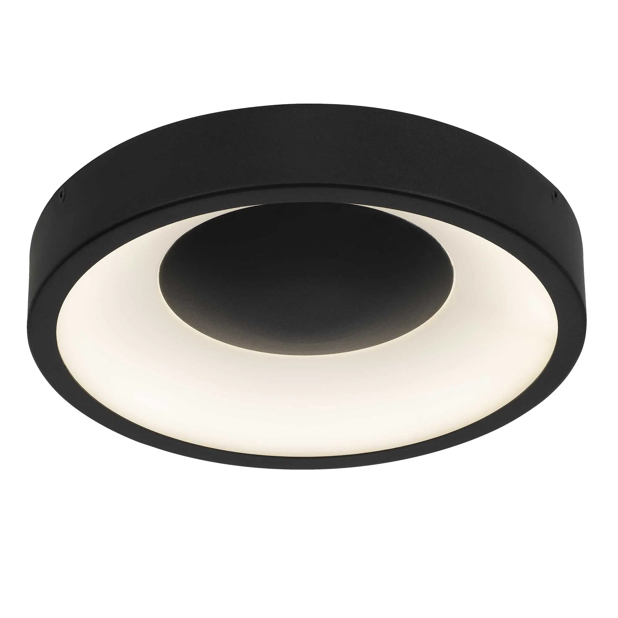 Alteck Stellar 11-Inch Black LED Outdoor Flush Mount Light - AFM0068-5CCT-W-BK - Product Image 4