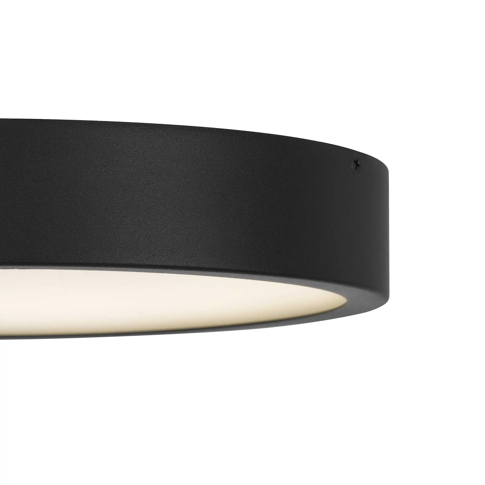 Alteck Stellar 11-Inch Black LED Outdoor Flush Mount Light - AFM0068-5CCT-W-BK - Product Image 5