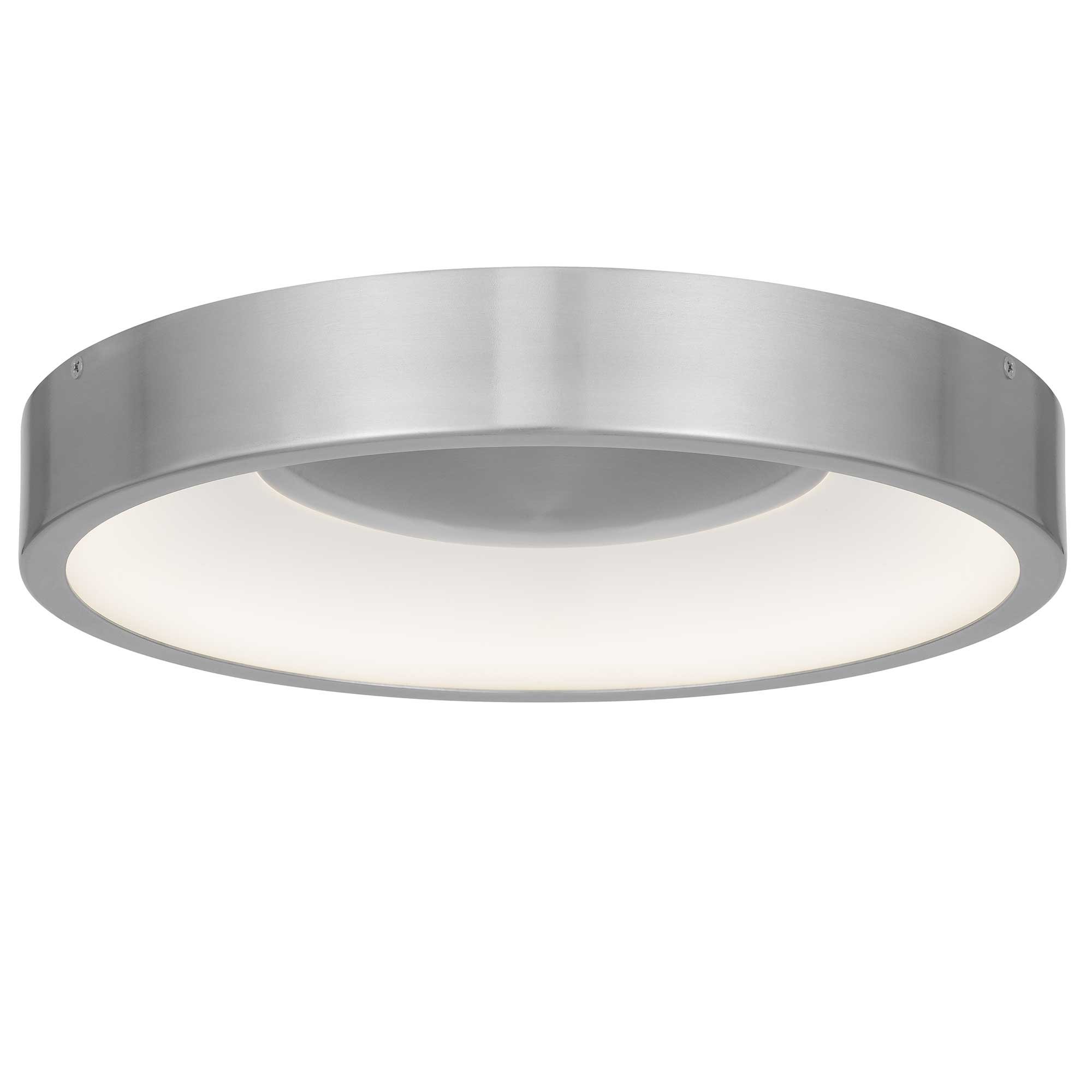 Alteck Stellar 14-Inch Brushed Aluminum LED Outdoor Flush Mount Light - AFM0069-5CCT-W-BA