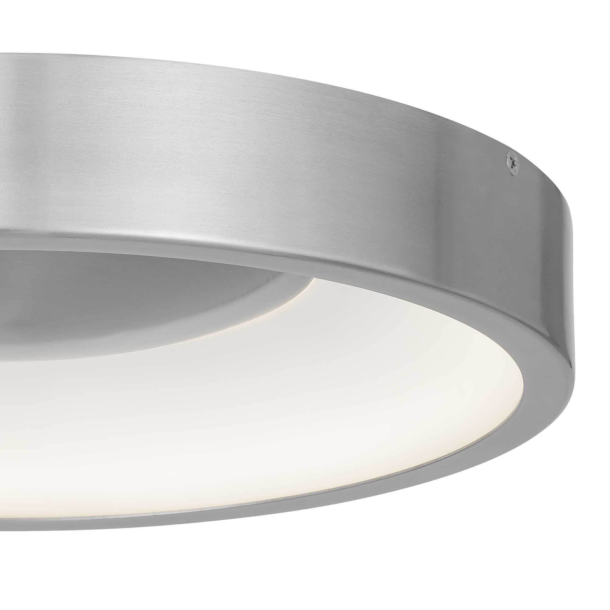 Alteck Stellar 14-Inch Brushed Aluminum LED Outdoor Flush Mount Light - AFM0069-5CCT-W-BA - Product Image 5