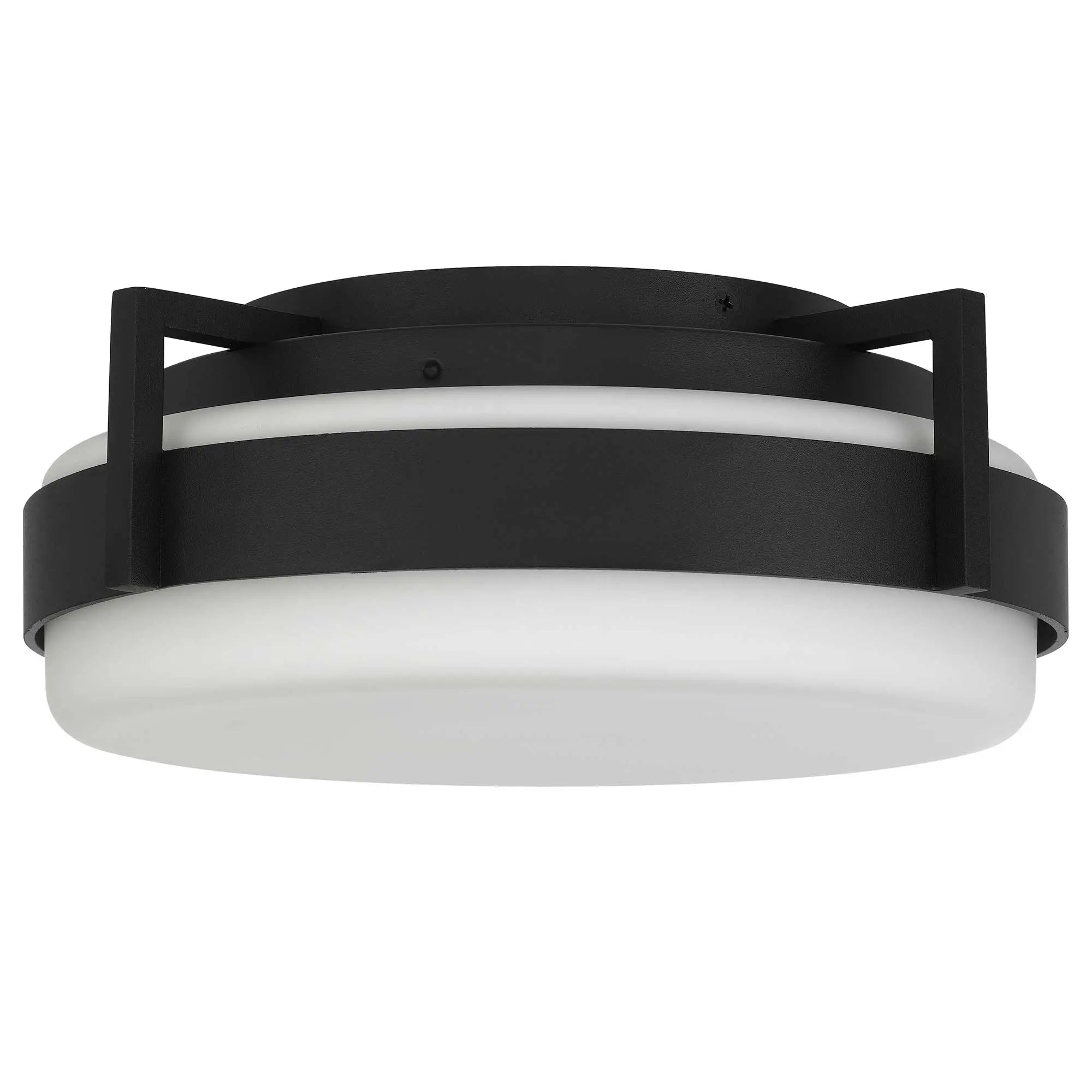Alteck Ted 12-Inch Black LED Outdoor Flush Mount Light - AFM0085-5CCT-W-BK - Product Image 2