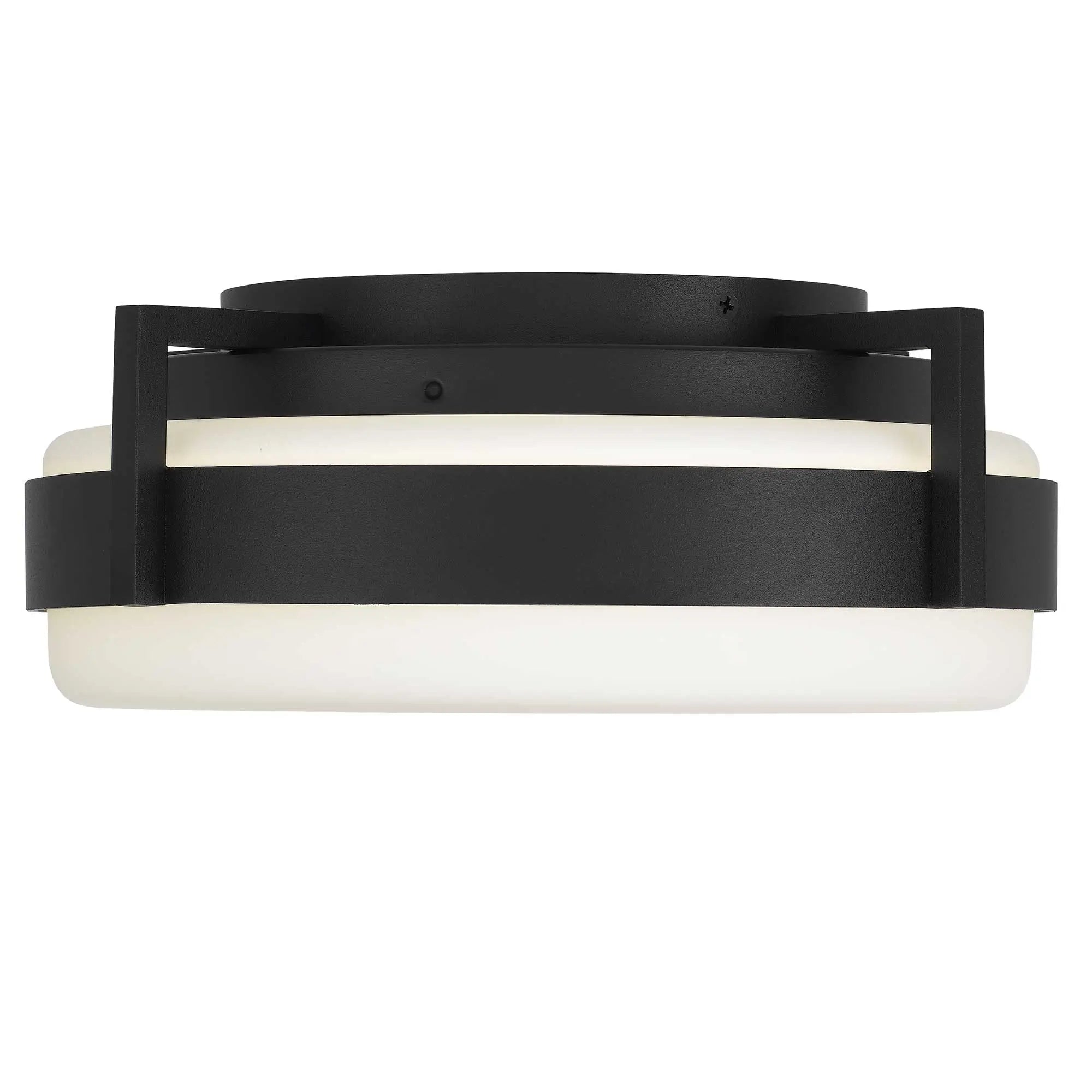 Alteck Ted 12-Inch Black LED Outdoor Flush Mount Light - AFM0085-5CCT-W-BK - Product Image 3