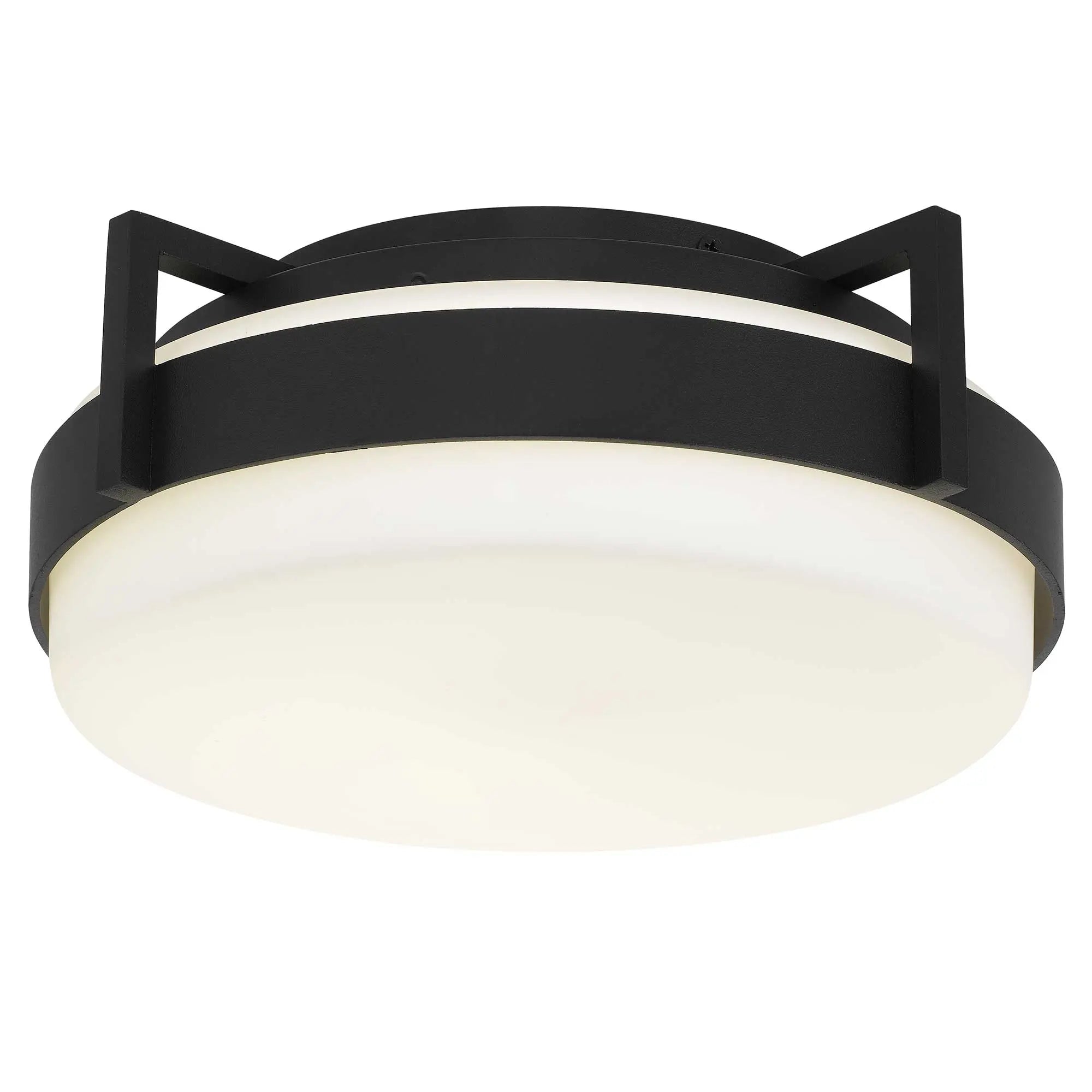 Alteck Ted 12-Inch Black LED Outdoor Flush Mount Light - AFM0085-5CCT-W-BK - Product Image 4