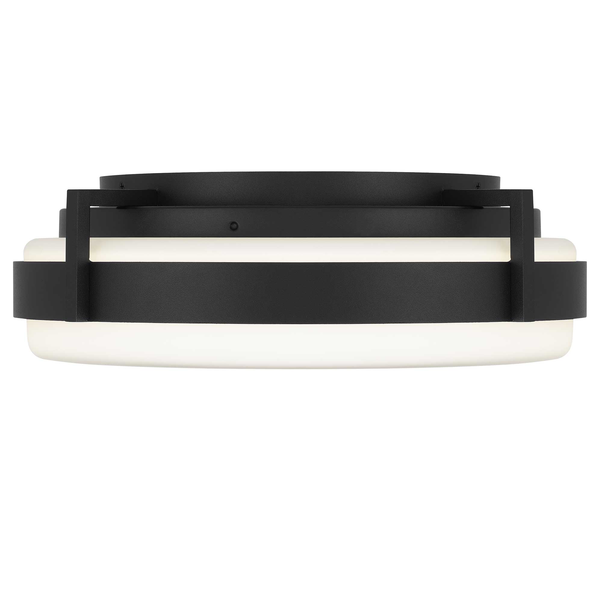 Alteck Ted 15-Inch Sand black LED Outdoor Flush Mount Light - AFM0086-5CCT-W-BK - Product Image 3