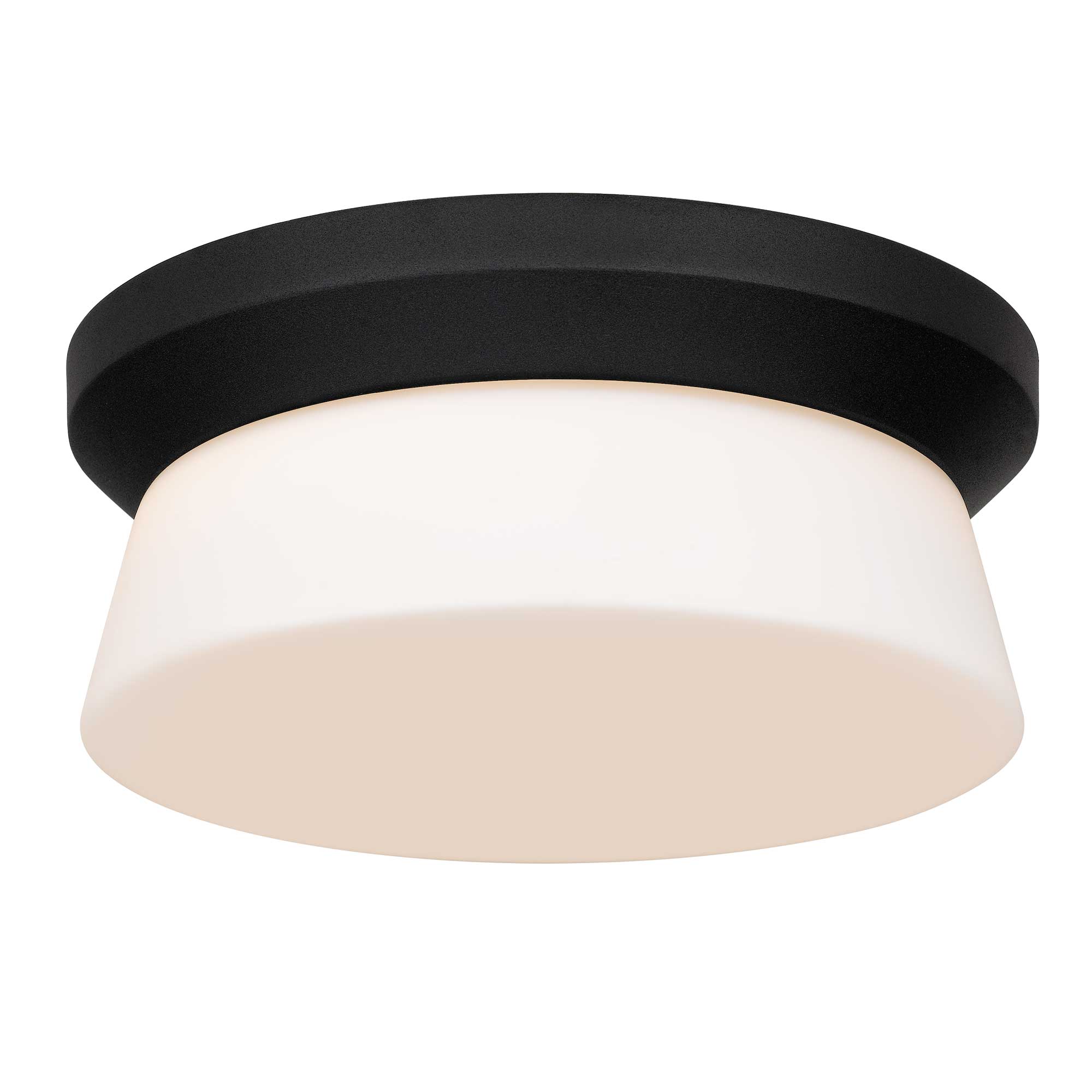 Alteck Skirt 11-Inch Black 3-CCT LED Outdoor Flush Mount Light - AFM0148-3CCT-W-BK