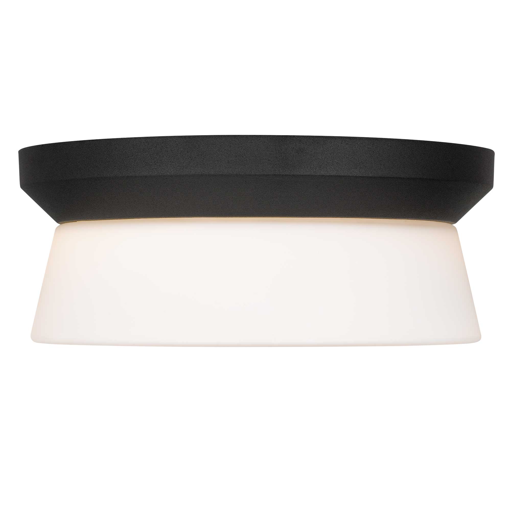 Alteck Skirt 11-Inch Black 3-CCT LED Outdoor Flush Mount Light - AFM0148-3CCT-W-BK - Product Image 3