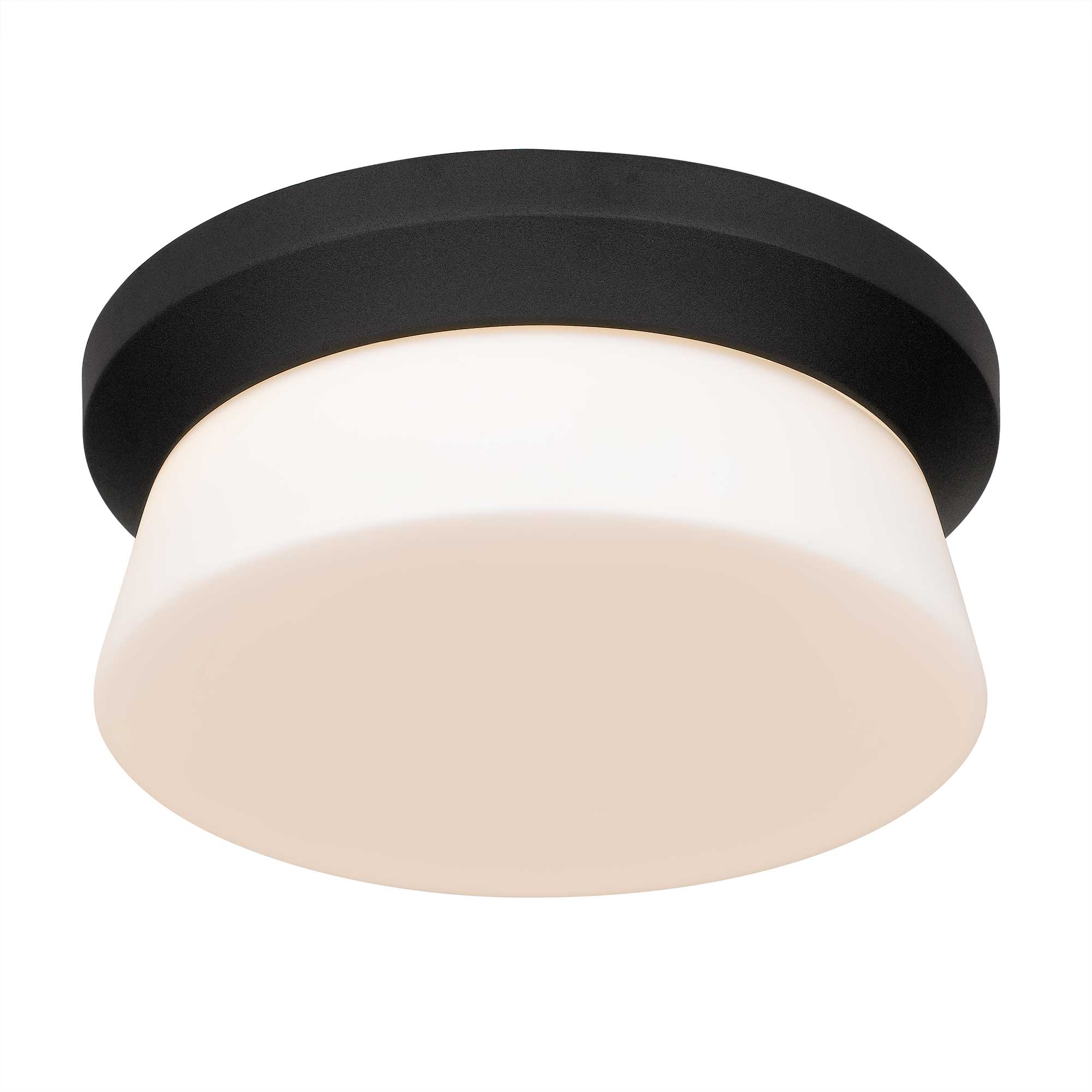 Alteck Skirt 11-Inch Black 3-CCT LED Outdoor Flush Mount Light - AFM0148-3CCT-W-BK - Product Image 4