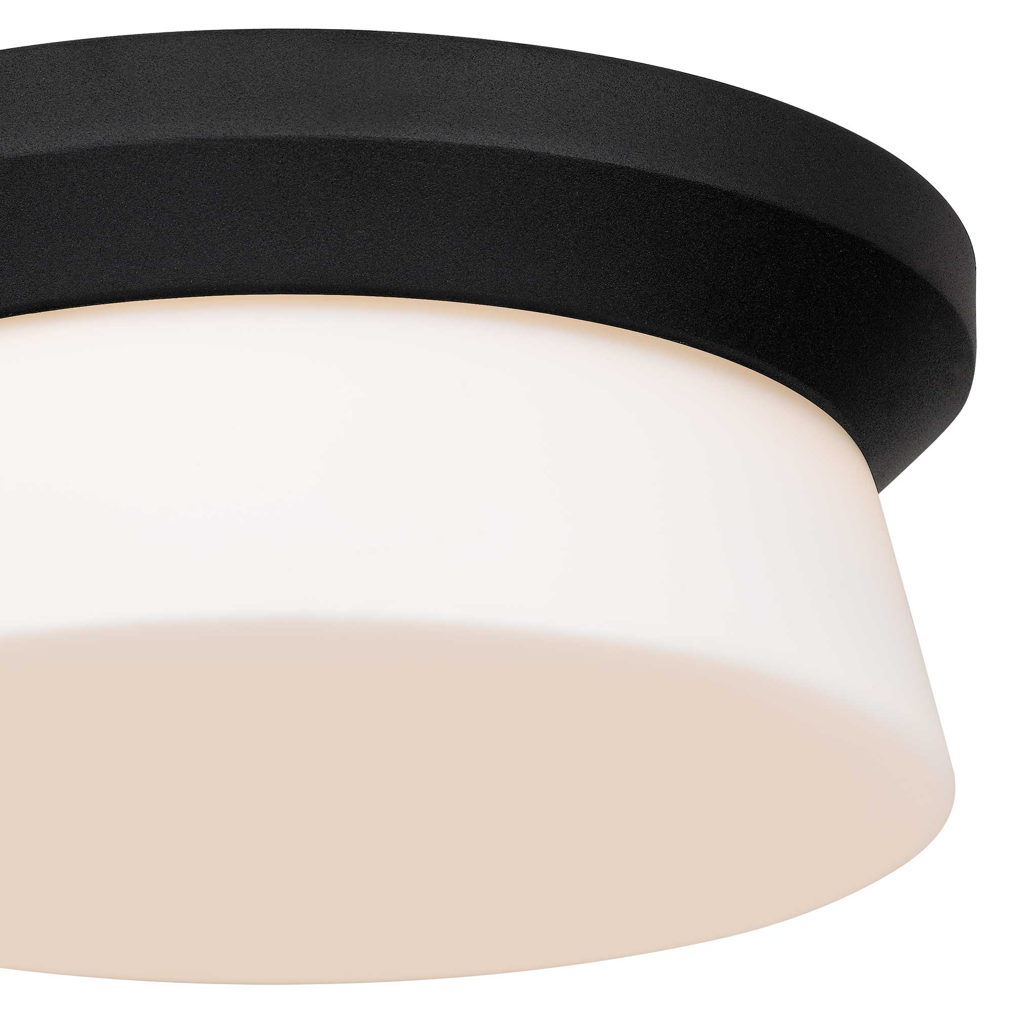 Alteck Skirt 11-Inch Black 3-CCT LED Outdoor Flush Mount Light - AFM0148-3CCT-W-BK - Product Image 5