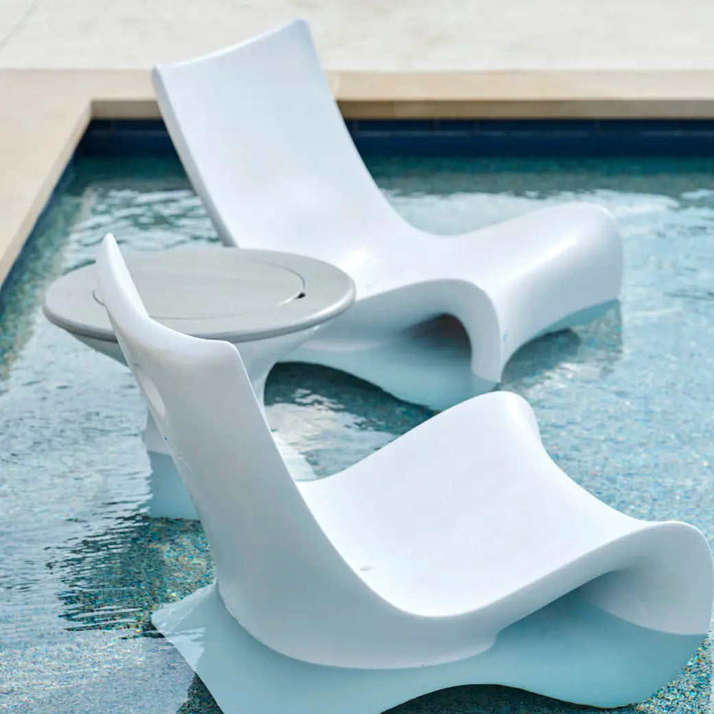 Ledge Lounger Autograph Tall Ice Bin Side Table Resin In-Pool Side Table - view 5