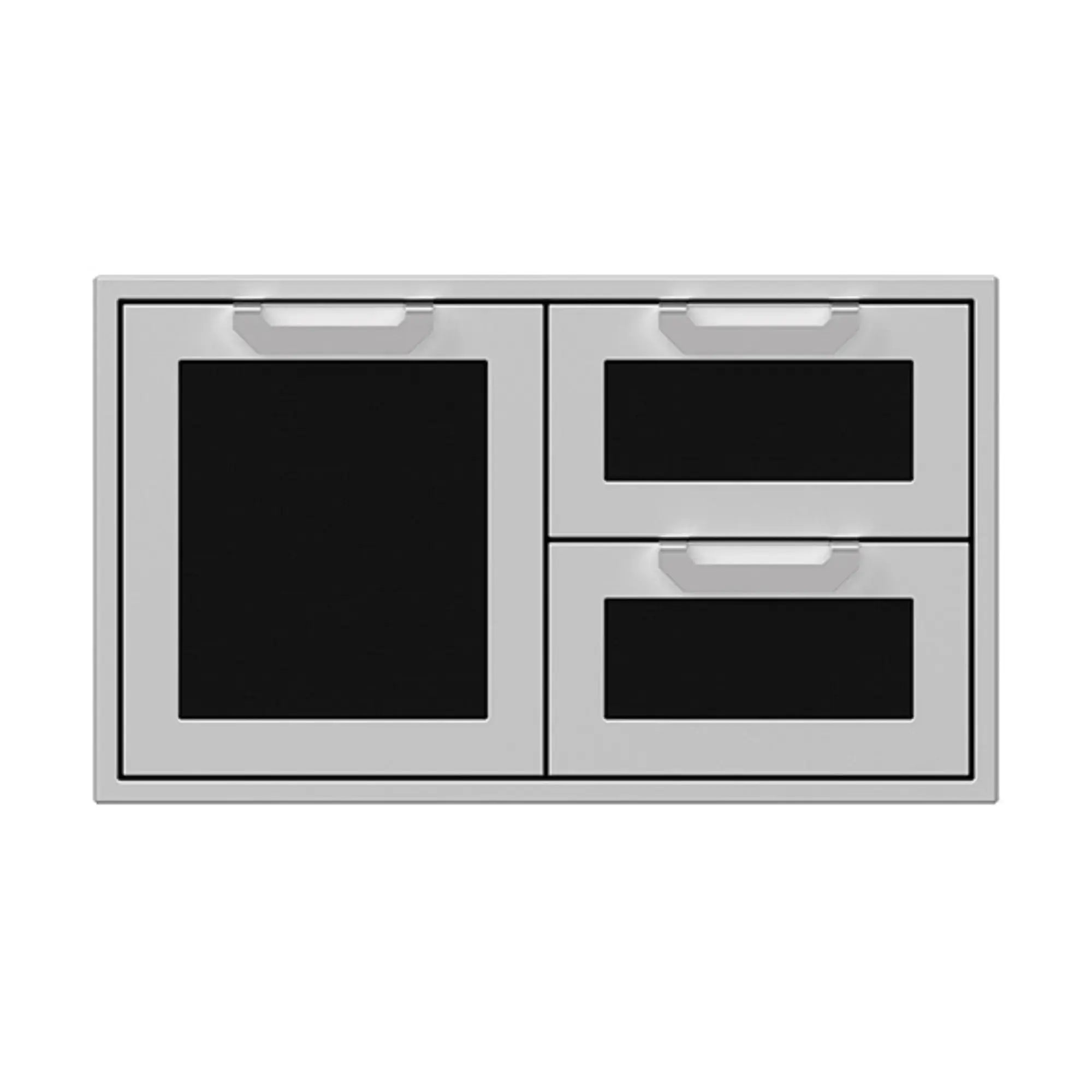 Hestan 36-Inch Outdoor Kitchen Double Drawer & Storage Door Combo Hestan
