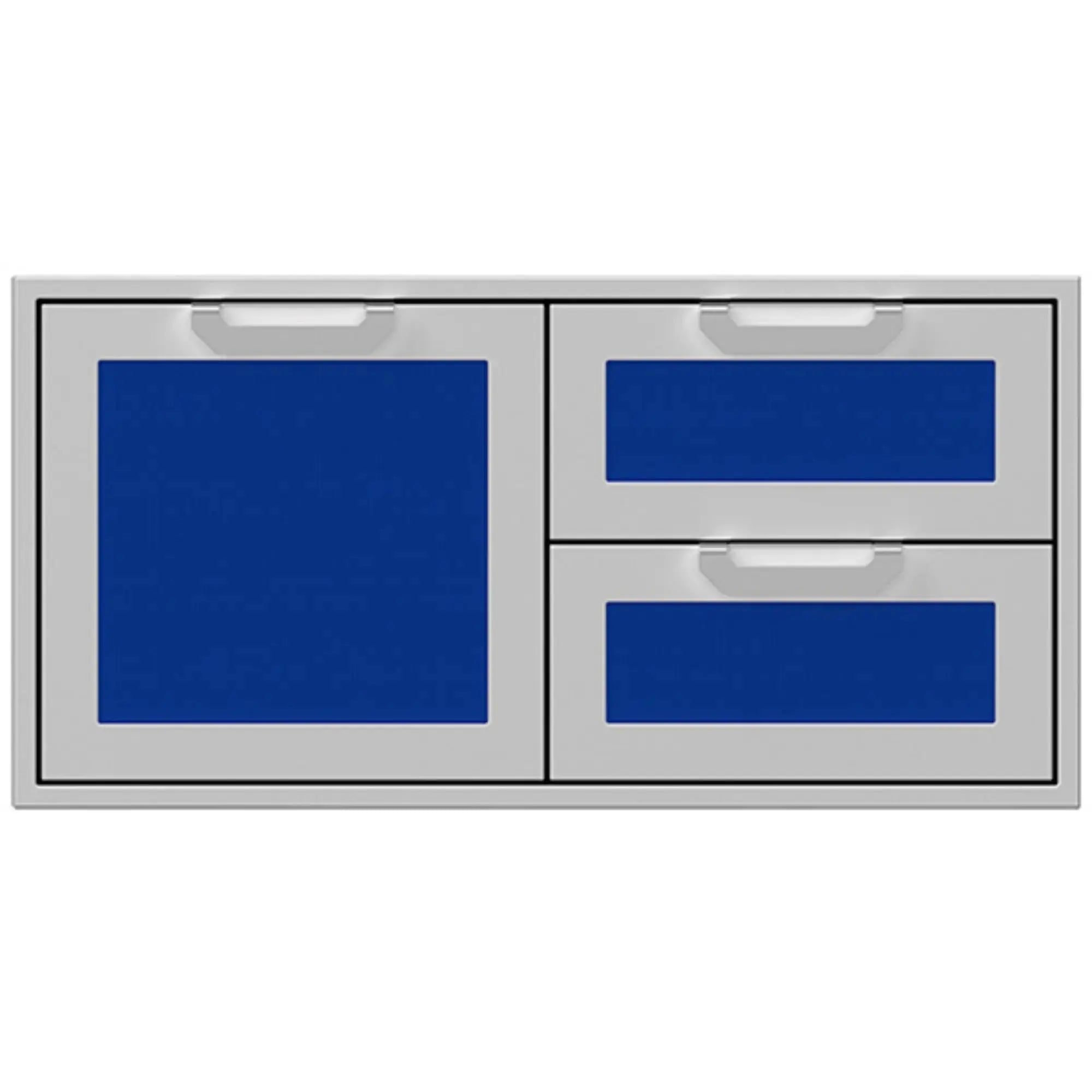 Hestan 42-Inch Outdoor Kitchen Double Drawer & Storage Door Combo Hestan