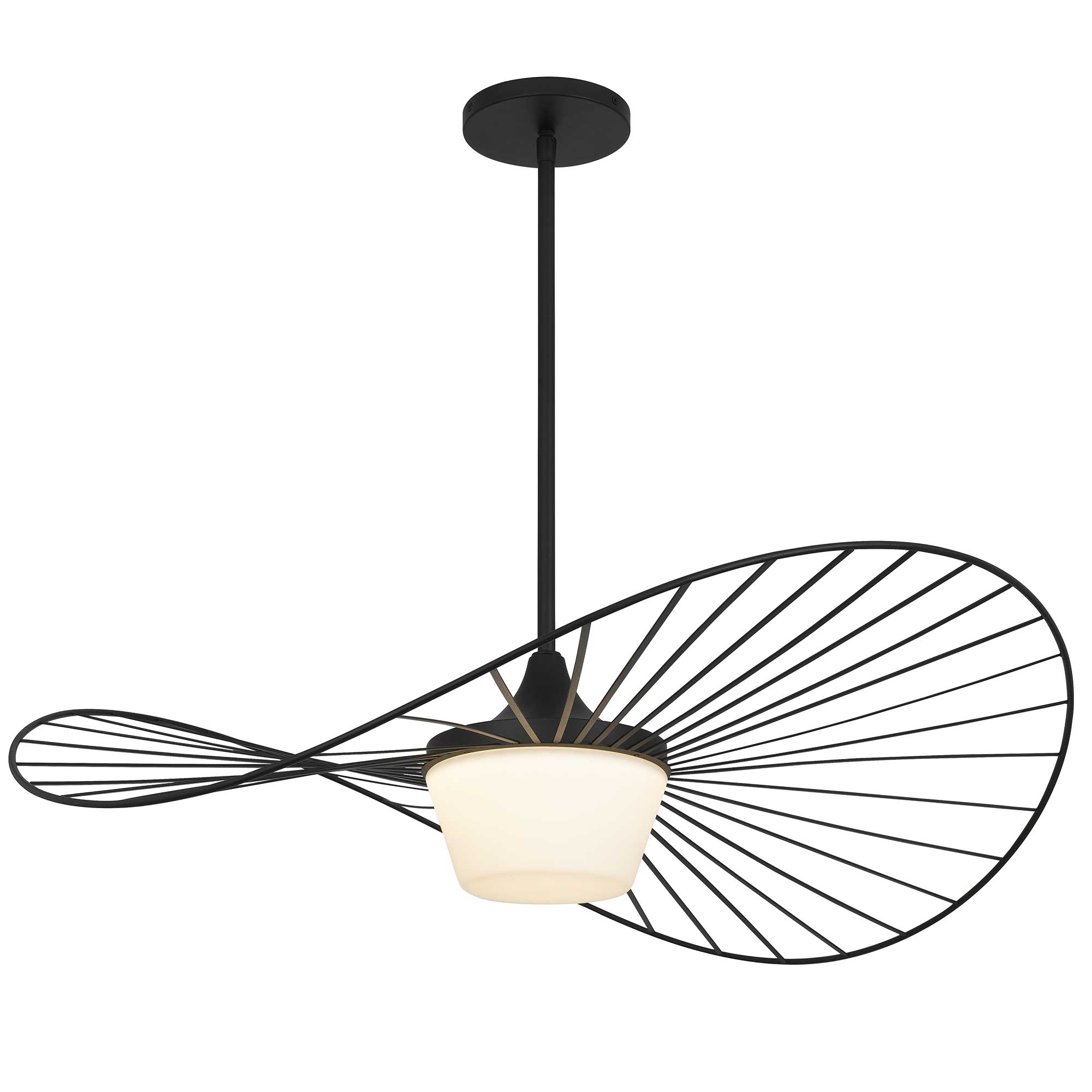 Alteck New Wave 34-Inch Black LED Outdoor Pendant Light - AP0070-5CCT-W-BK - Product Image 3