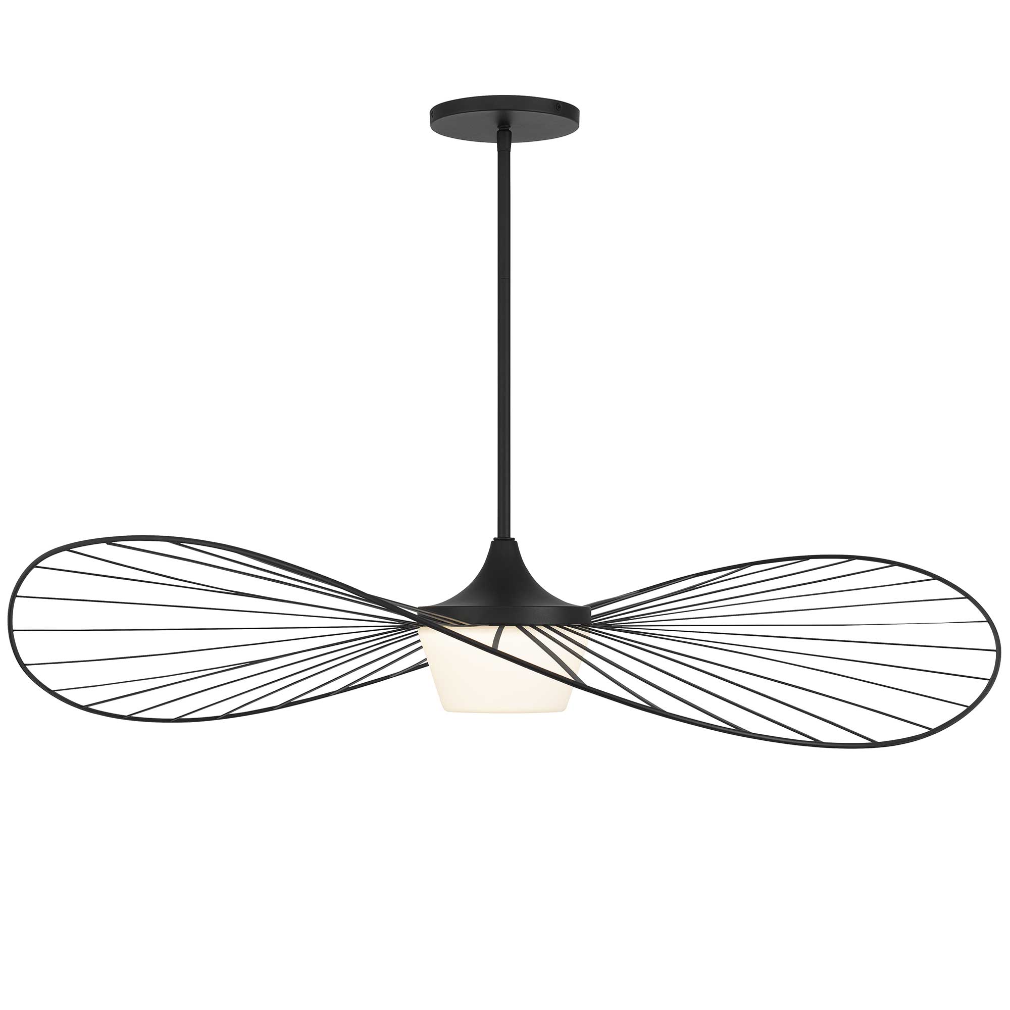 Alteck New Wave 44-Inch Black LED Outdoor Pendant Light - AP0071-5CCT-W-BK