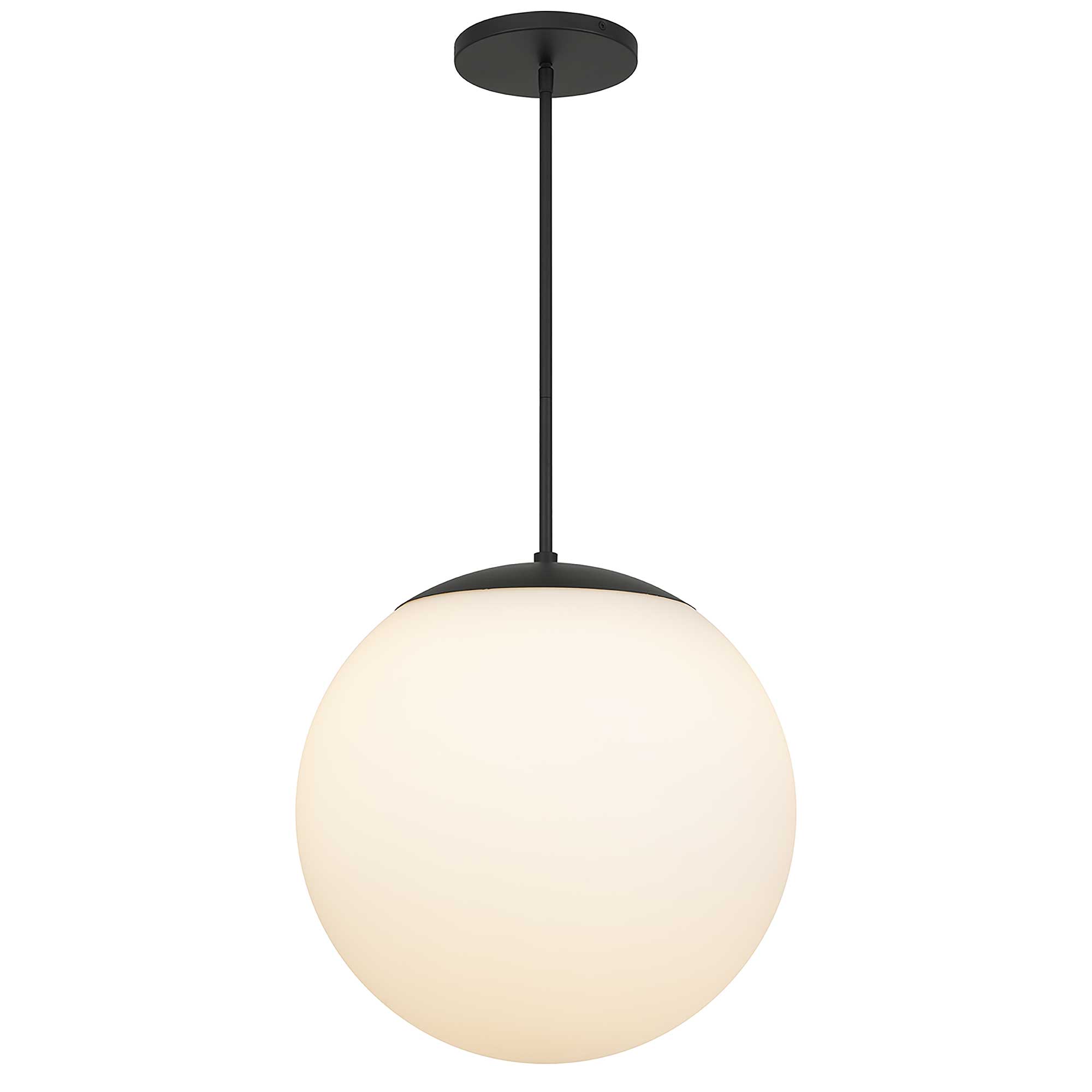 Alteck Rondure 18-Inch Black LED Outdoor Pendant Light - AP0074-5CCT-W-BK