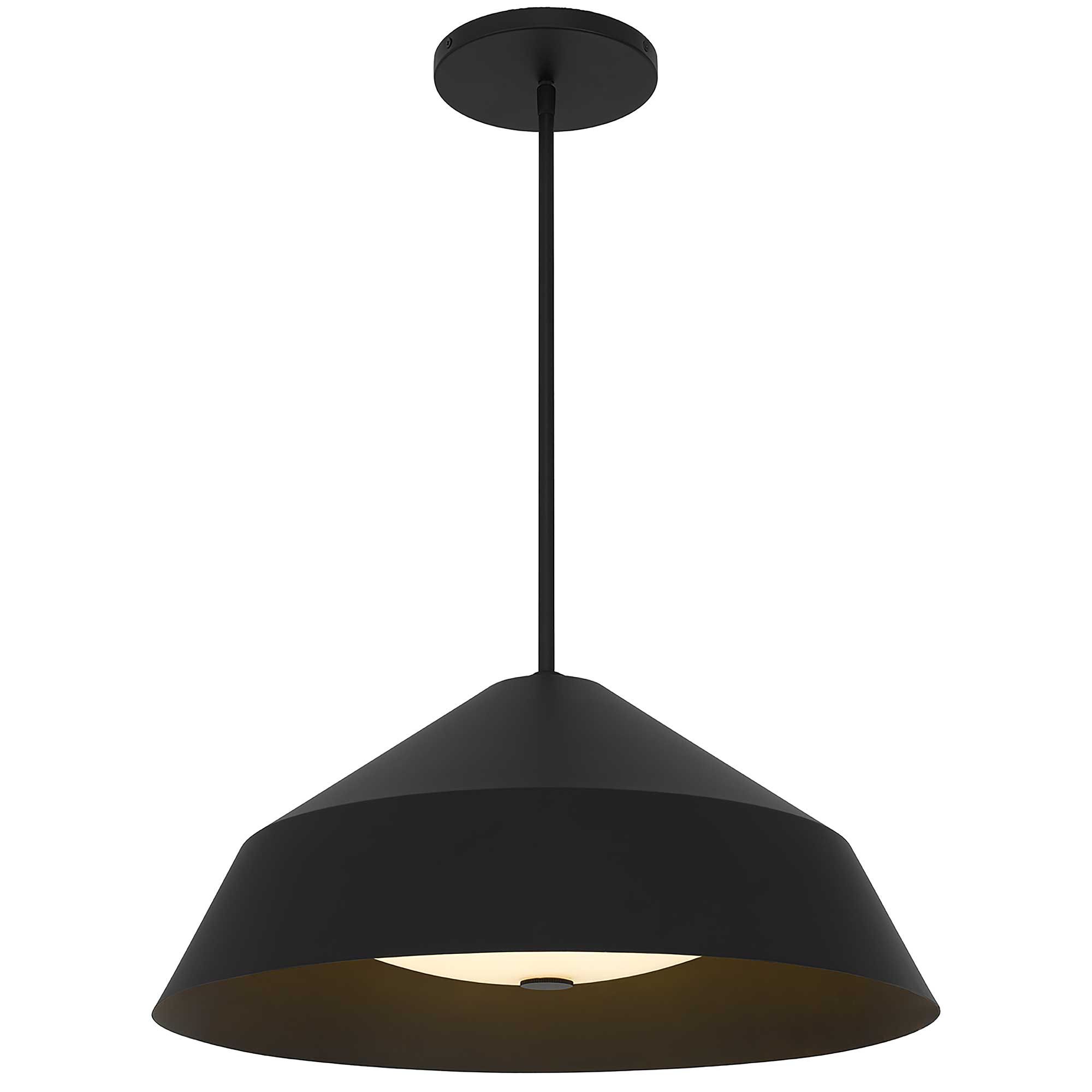 Alteck Nin 22-Inch Black LED Outdoor Pendant Light - AP0076-5CCT-W-BK