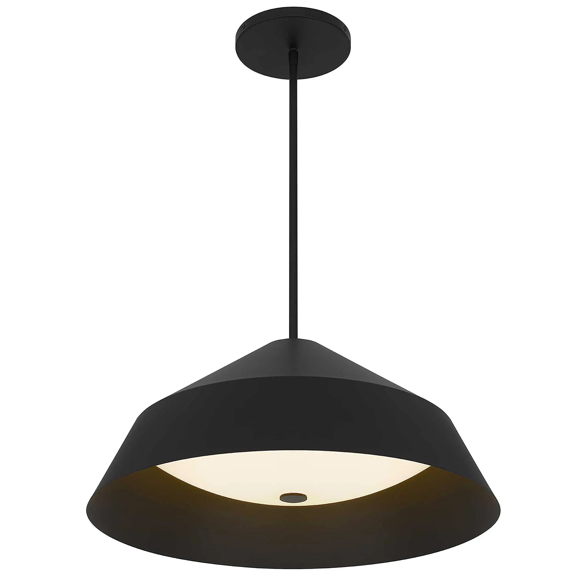 Alteck Nin 22-Inch Black LED Outdoor Pendant Light - AP0076-5CCT-W-BK - Product Image 4