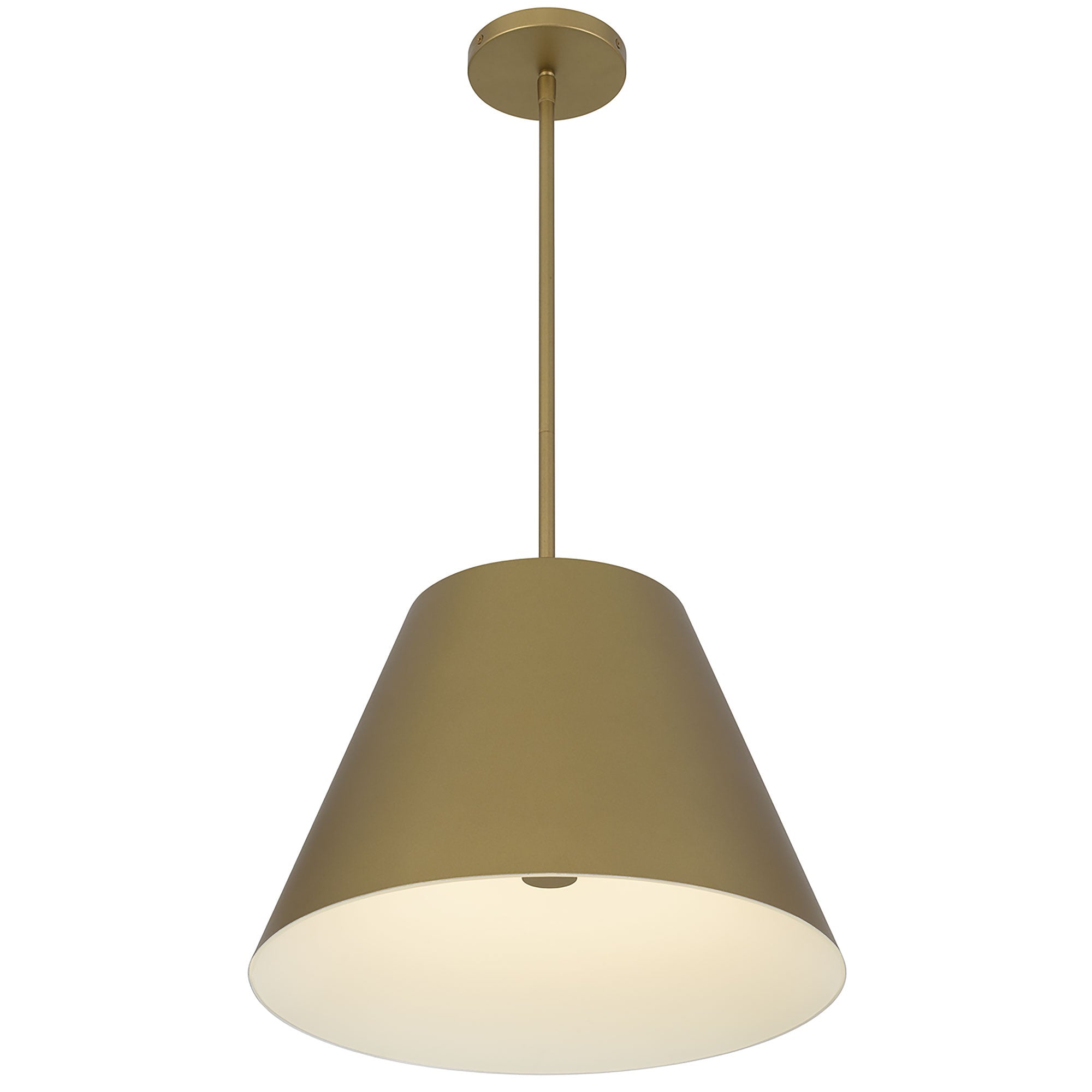 Alteck Jaz 16-Inch Painted brass LED Outdoor Pendant Light - AP0077-5CCT-W-PB - Product Image 4