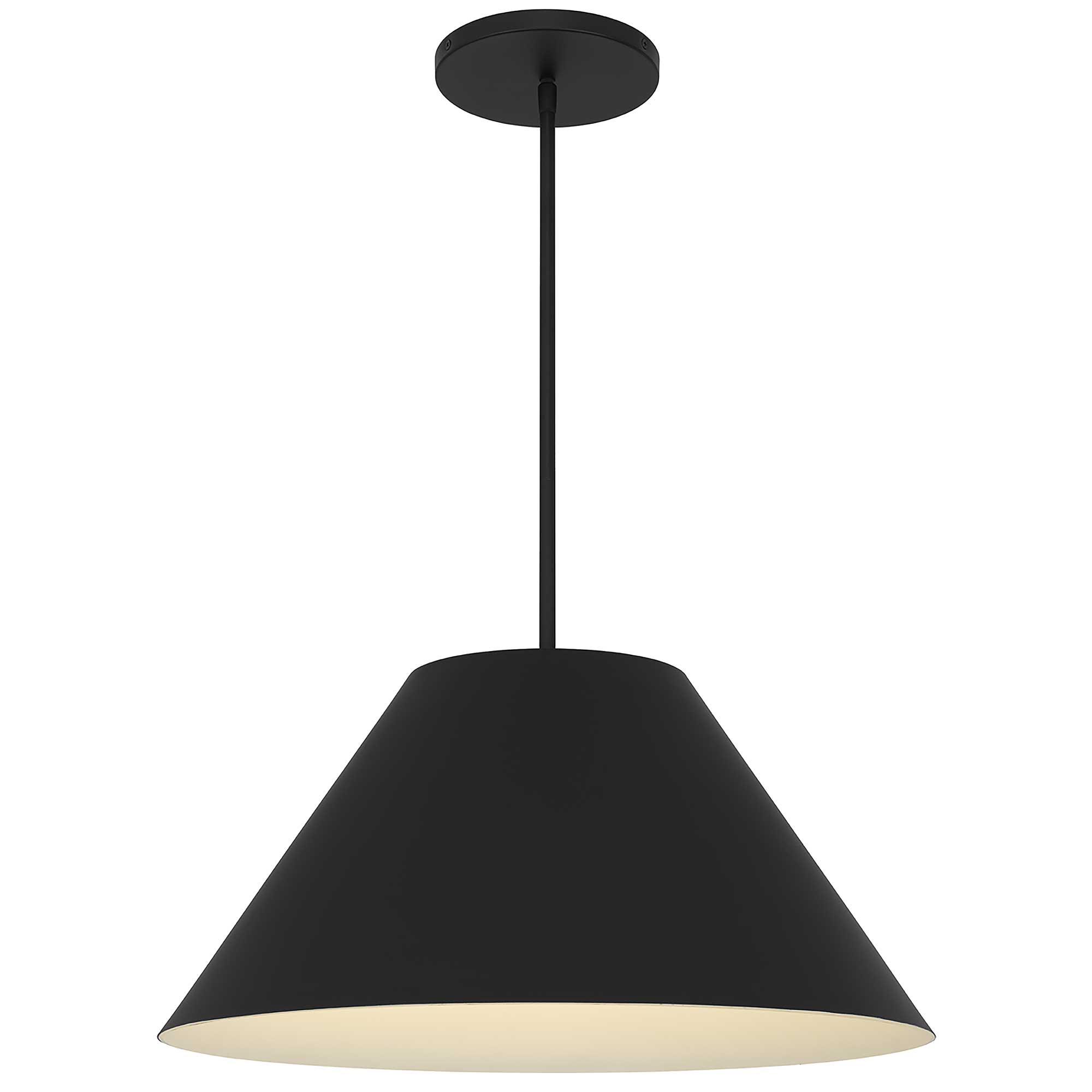 Alteck Jaz 21.875-Inch Black LED Outdoor Pendant Light - AP0078-5CCT-W-BK